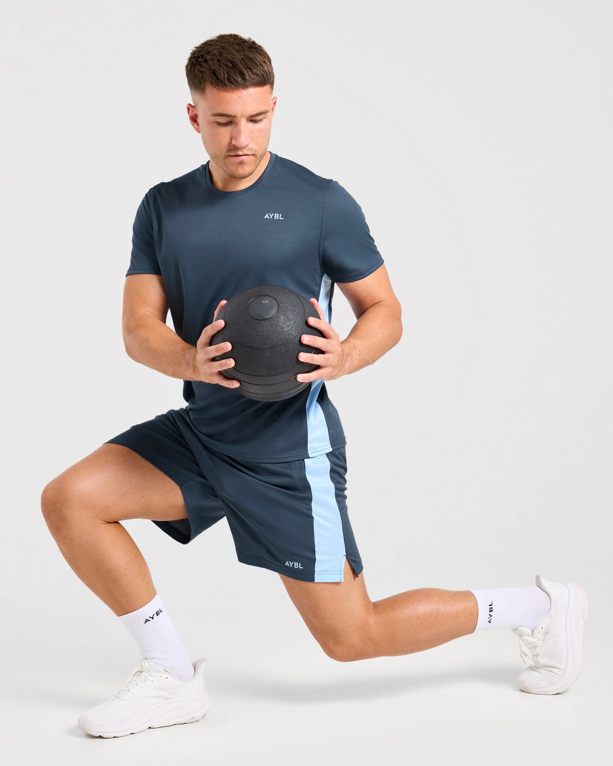 Active Shorts - Muted Navy/Light Bleu - Image 7