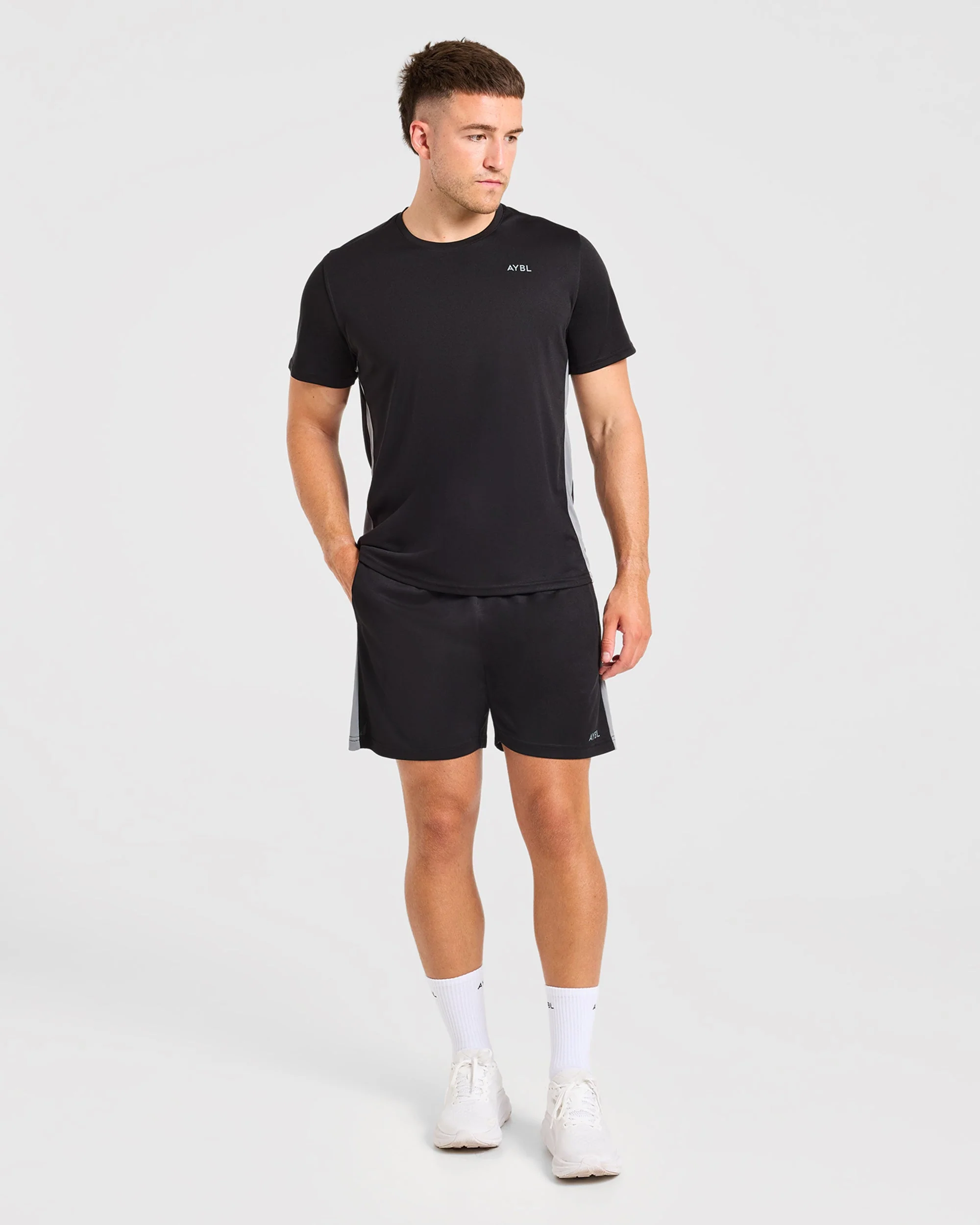 Active T Shirt - Noir/Charcoal - Image 5