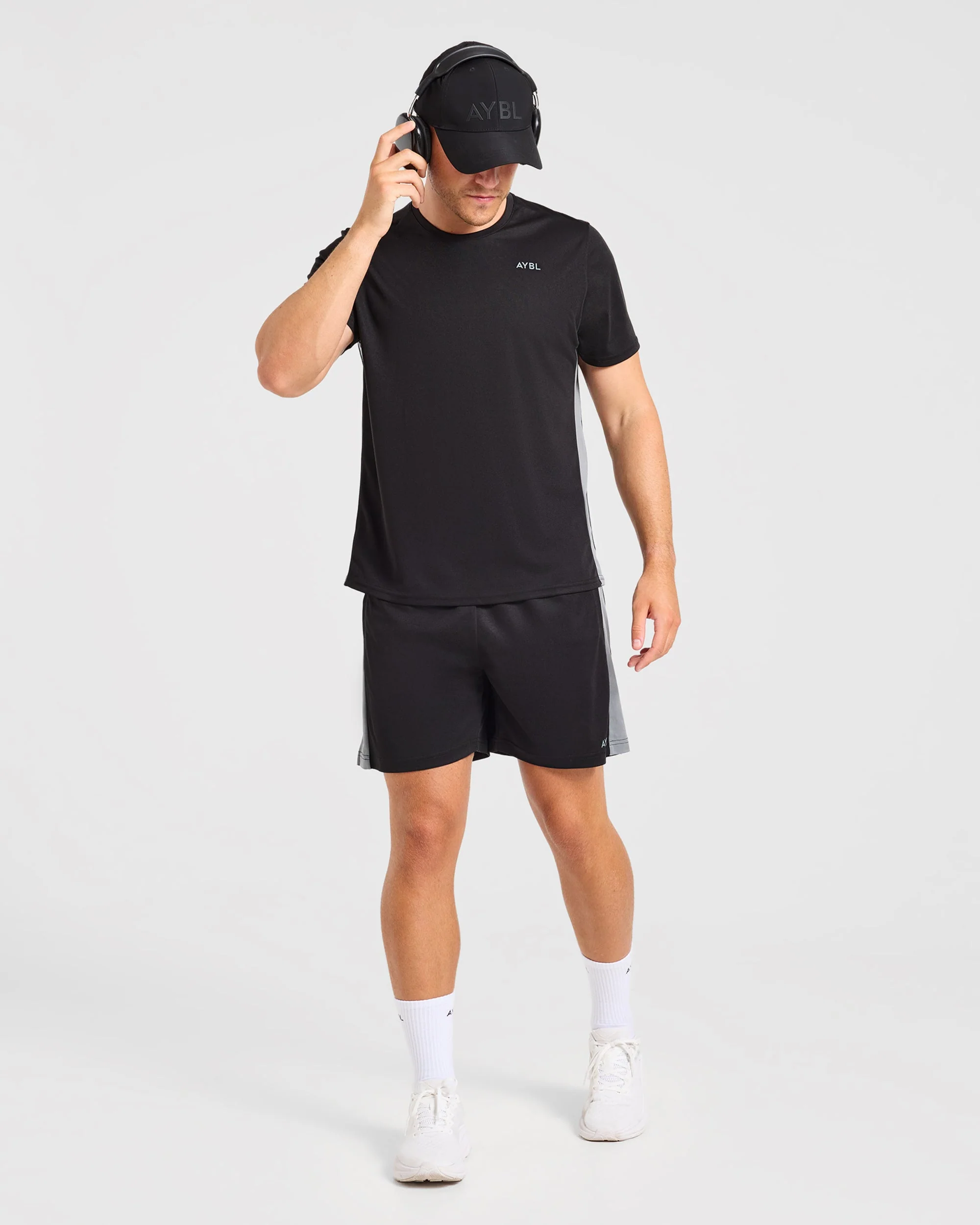 Active T Shirt - Noir/Charcoal - Image 7