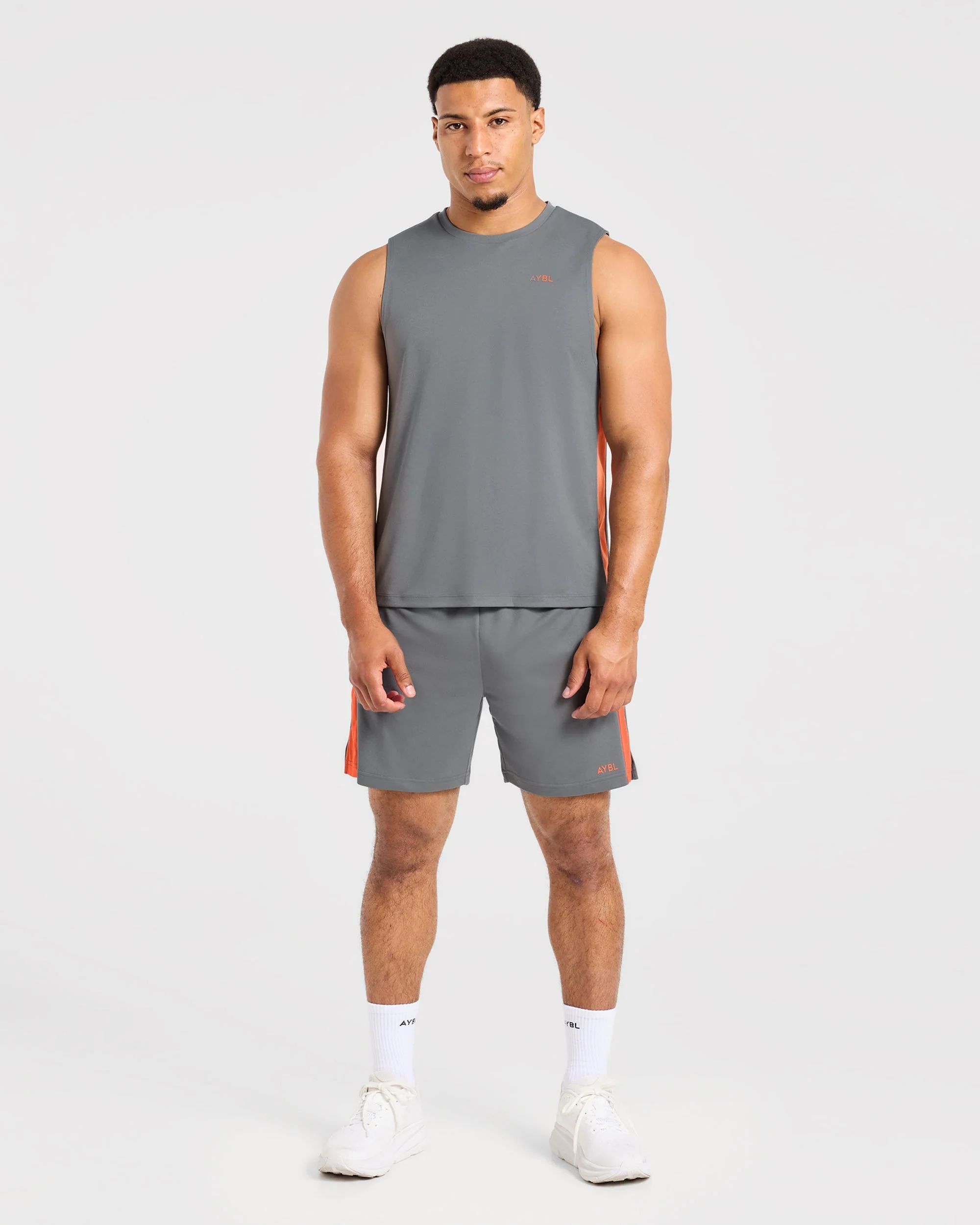 Active Vest - Charcoal/Orange - Image 5