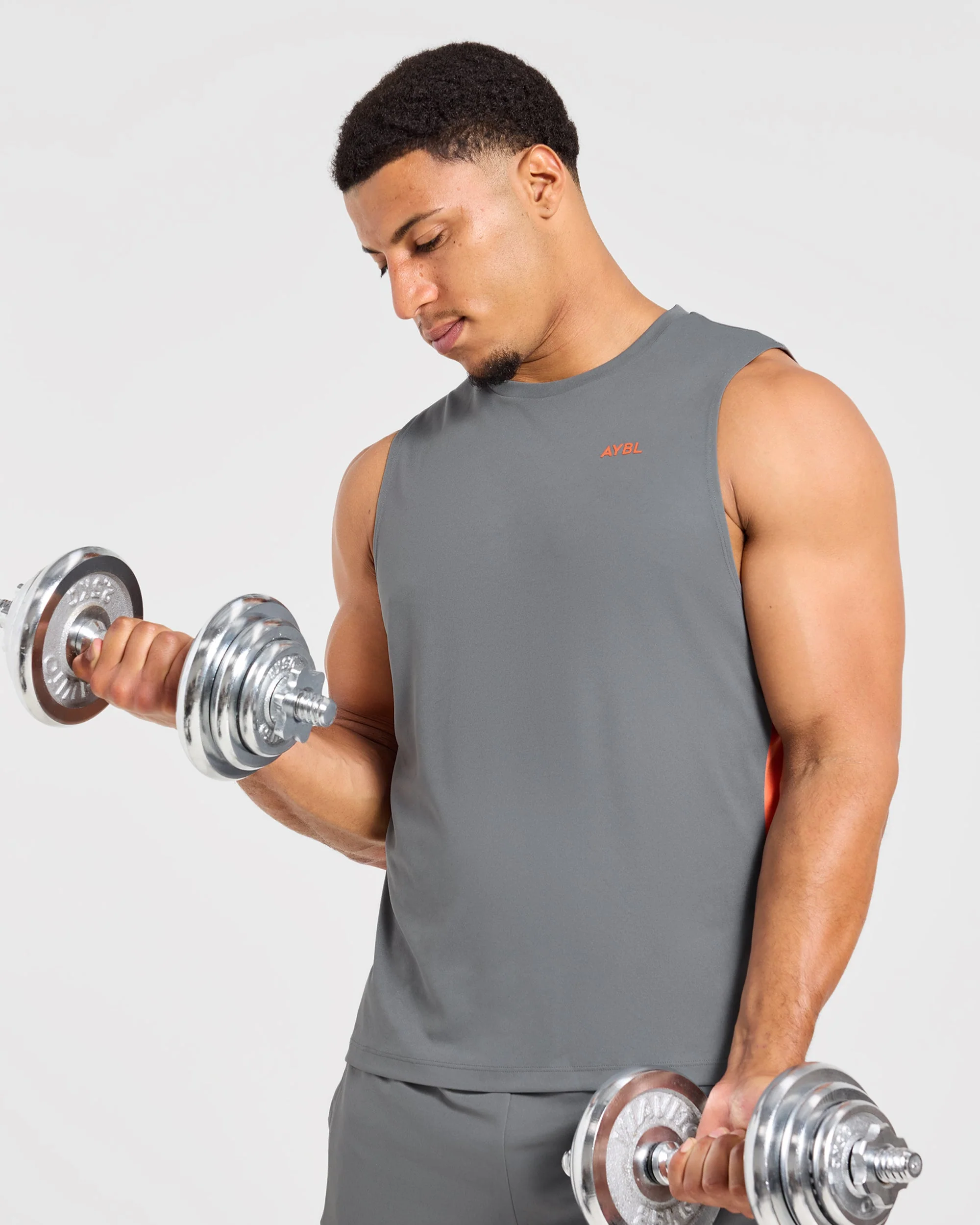 Active Vest - Charcoal/Orange - Image 8