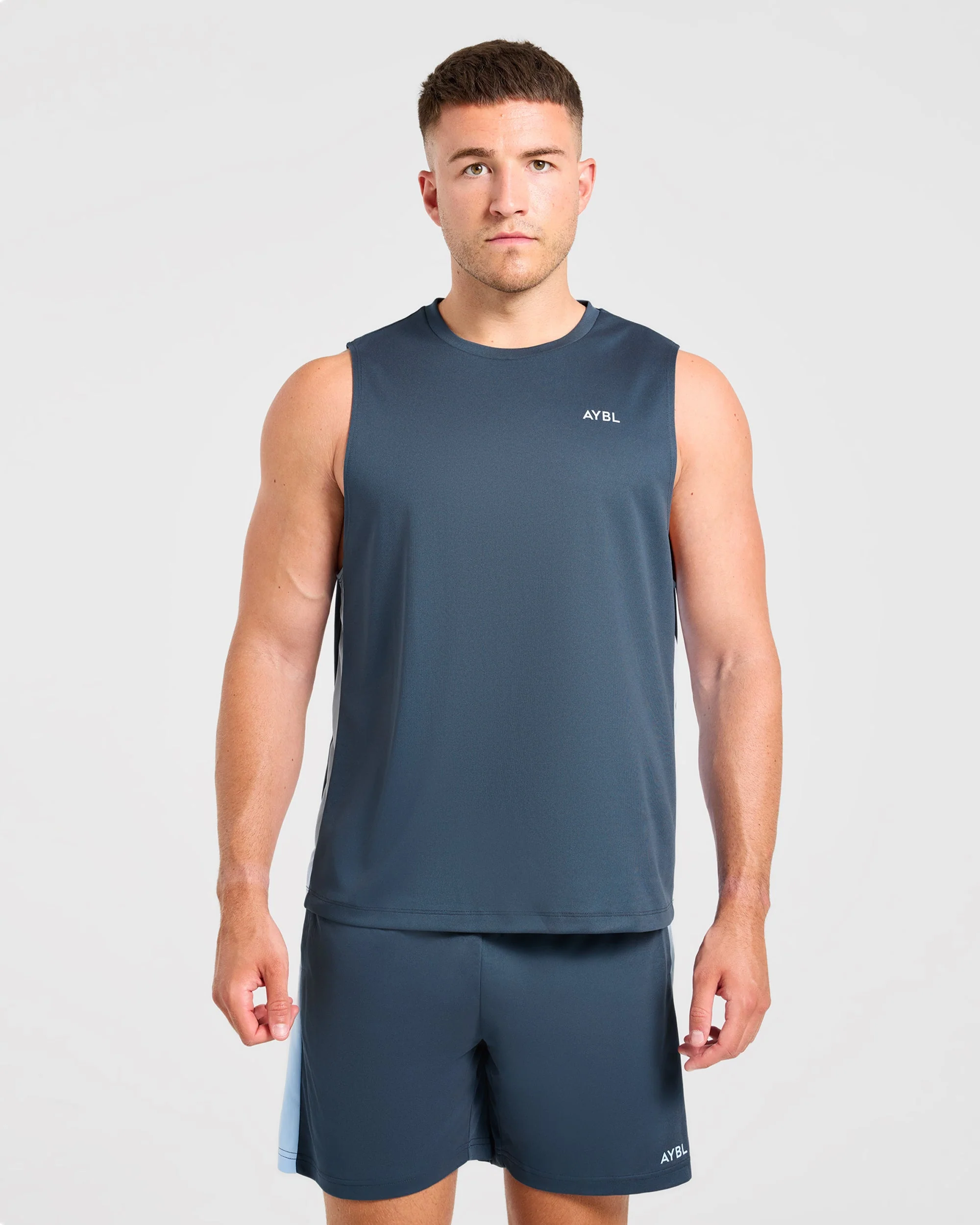 Active Vest - Muted Navy/Light Bleu