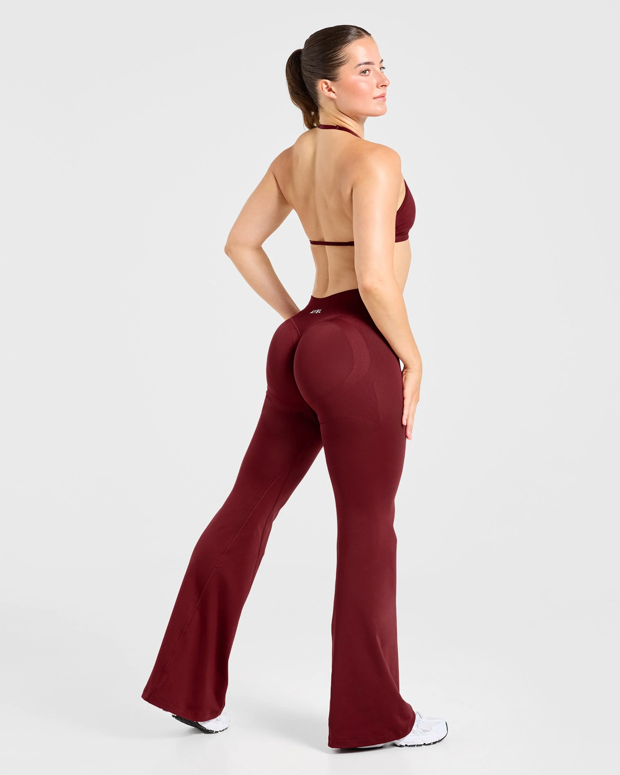 Adapt Seamless Flared Leggings - Autumn Rouge - Image 4