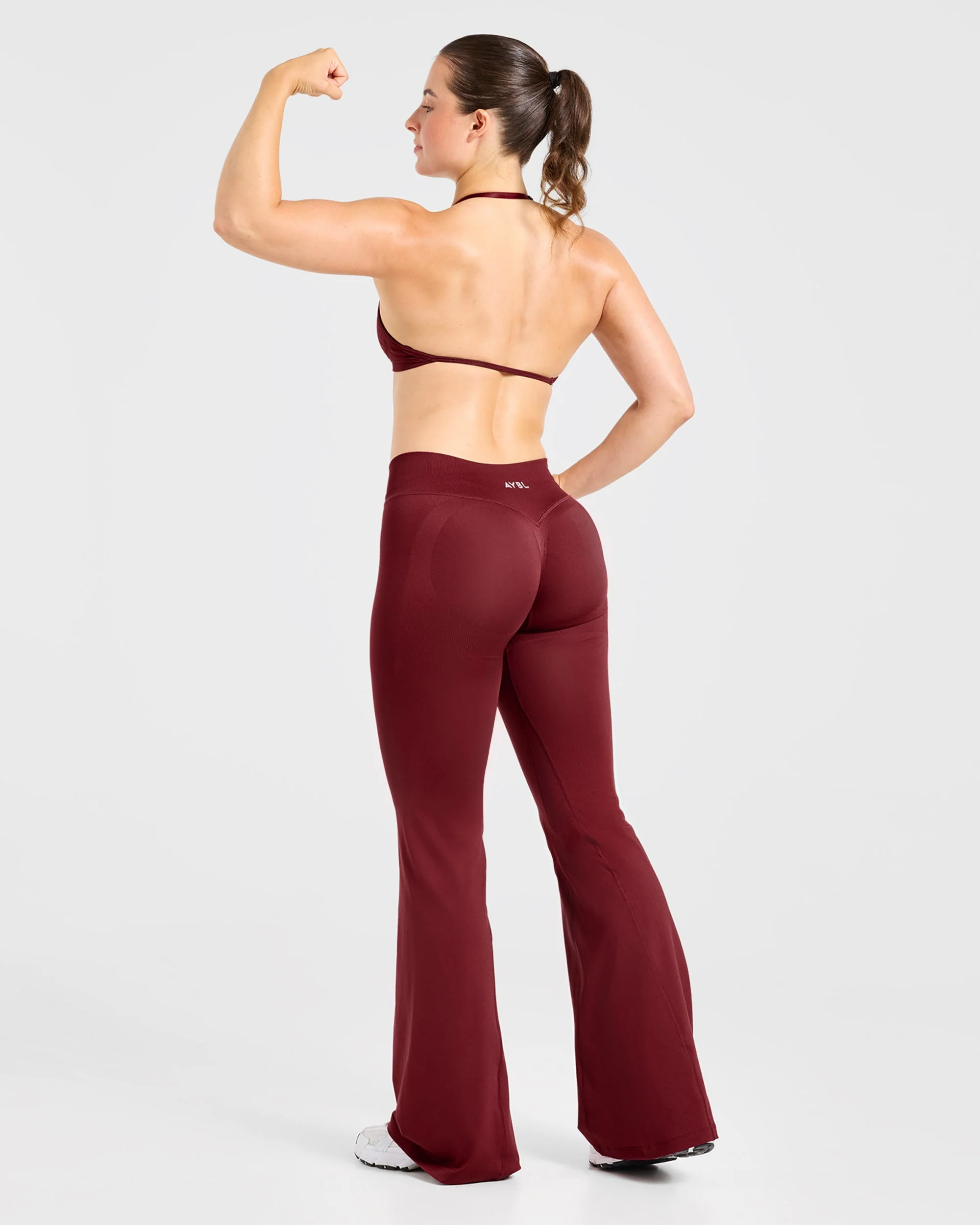 Adapt Seamless Flared Leggings - Autumn Rouge - Image 7