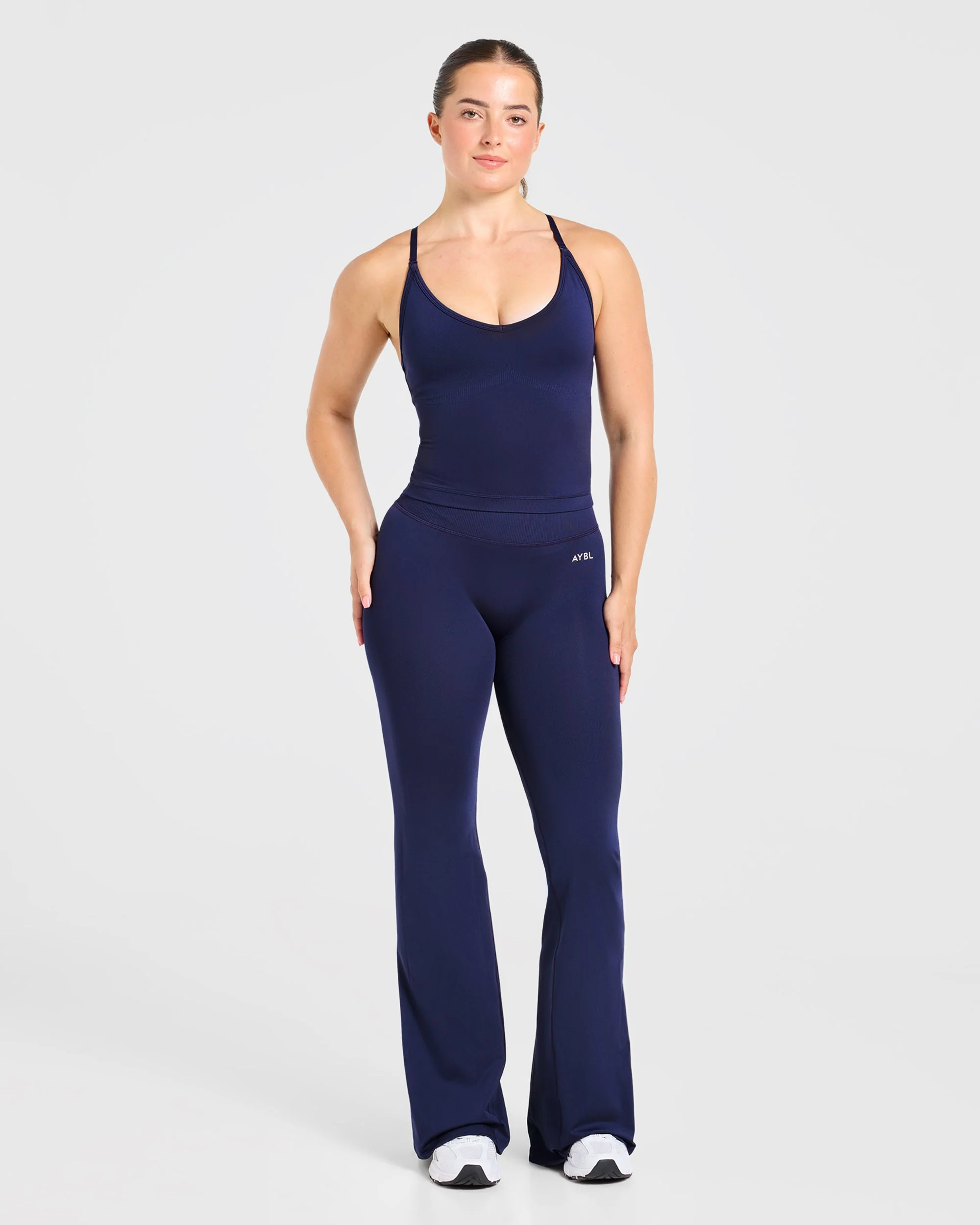 Adapt Seamless Flared Leggings - Deep Navy - Image 3