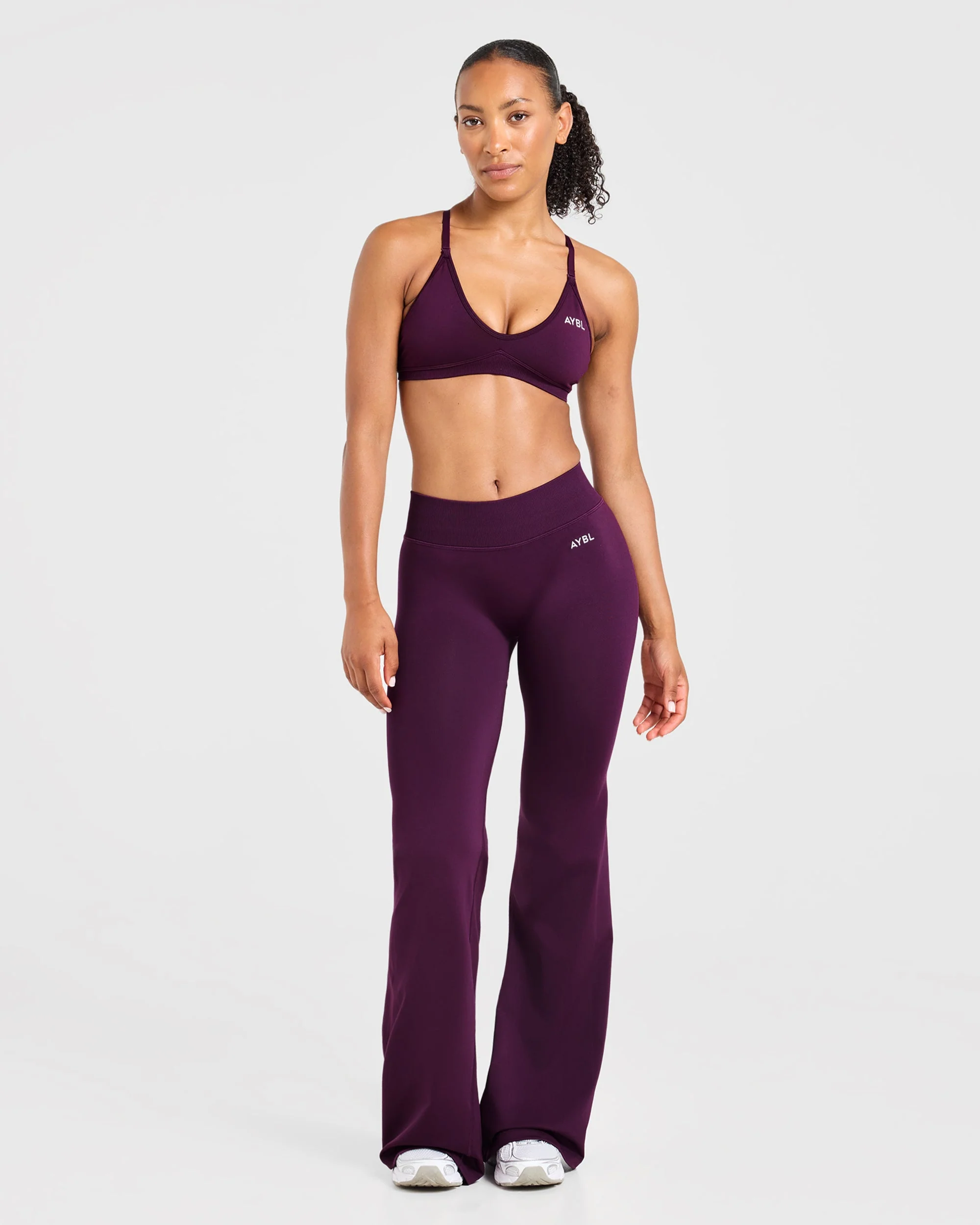 Adapt Seamless Flared Leggings - Midnight Plum - Image 3