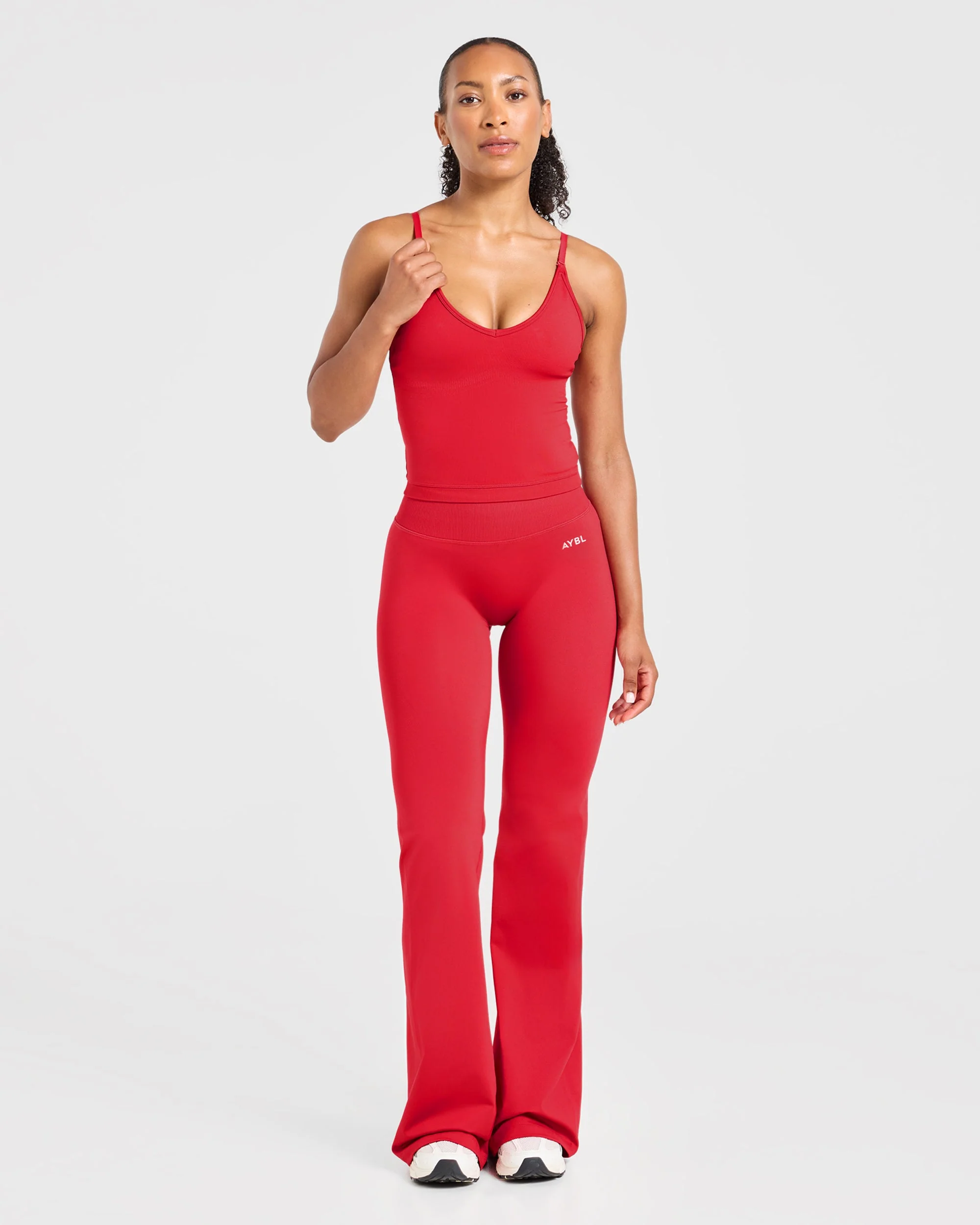 Adapt Seamless Flared Leggings - Salsa Rouge - Image 3