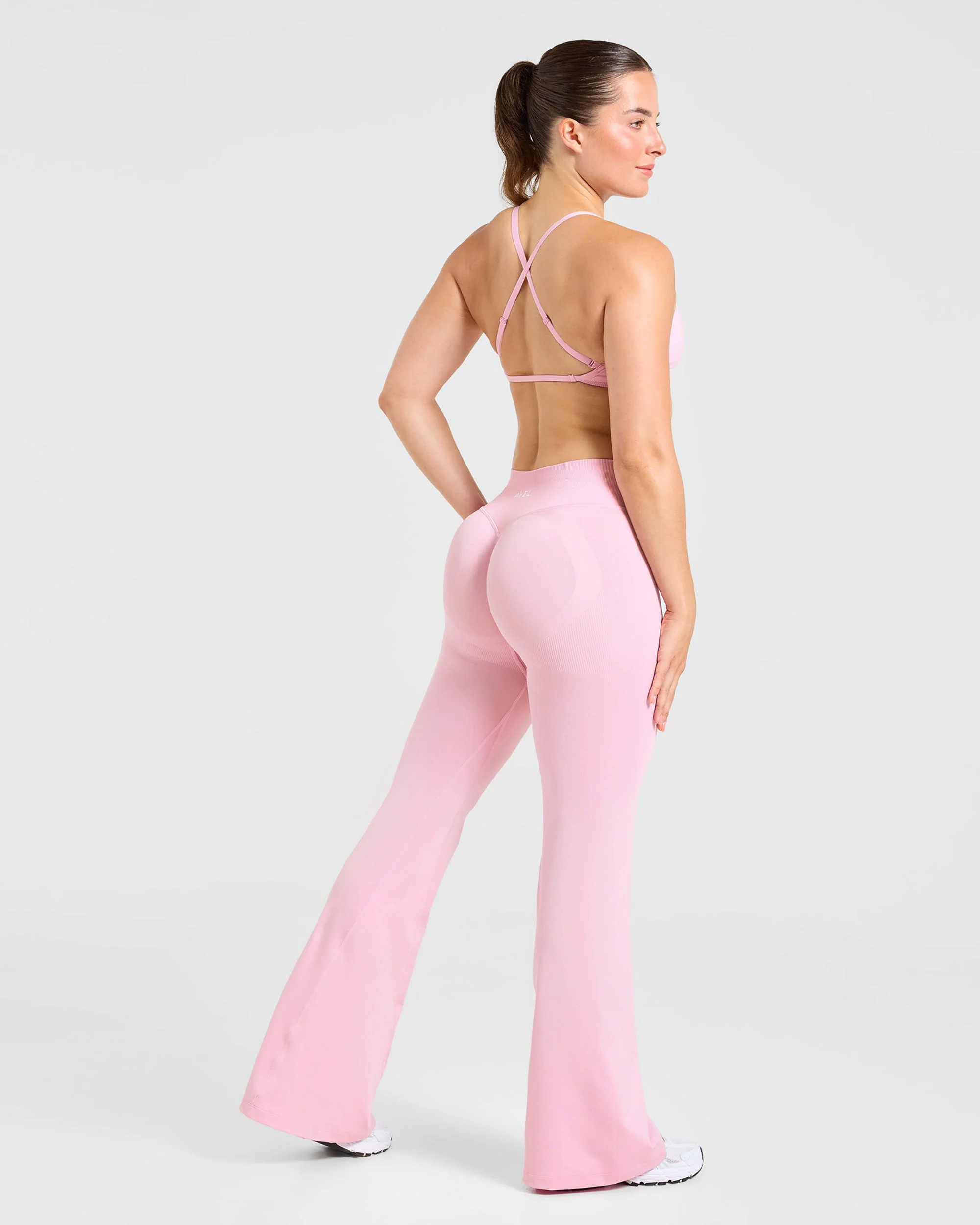 Adapt Seamless Flared Leggings - Spring Rose - Image 4