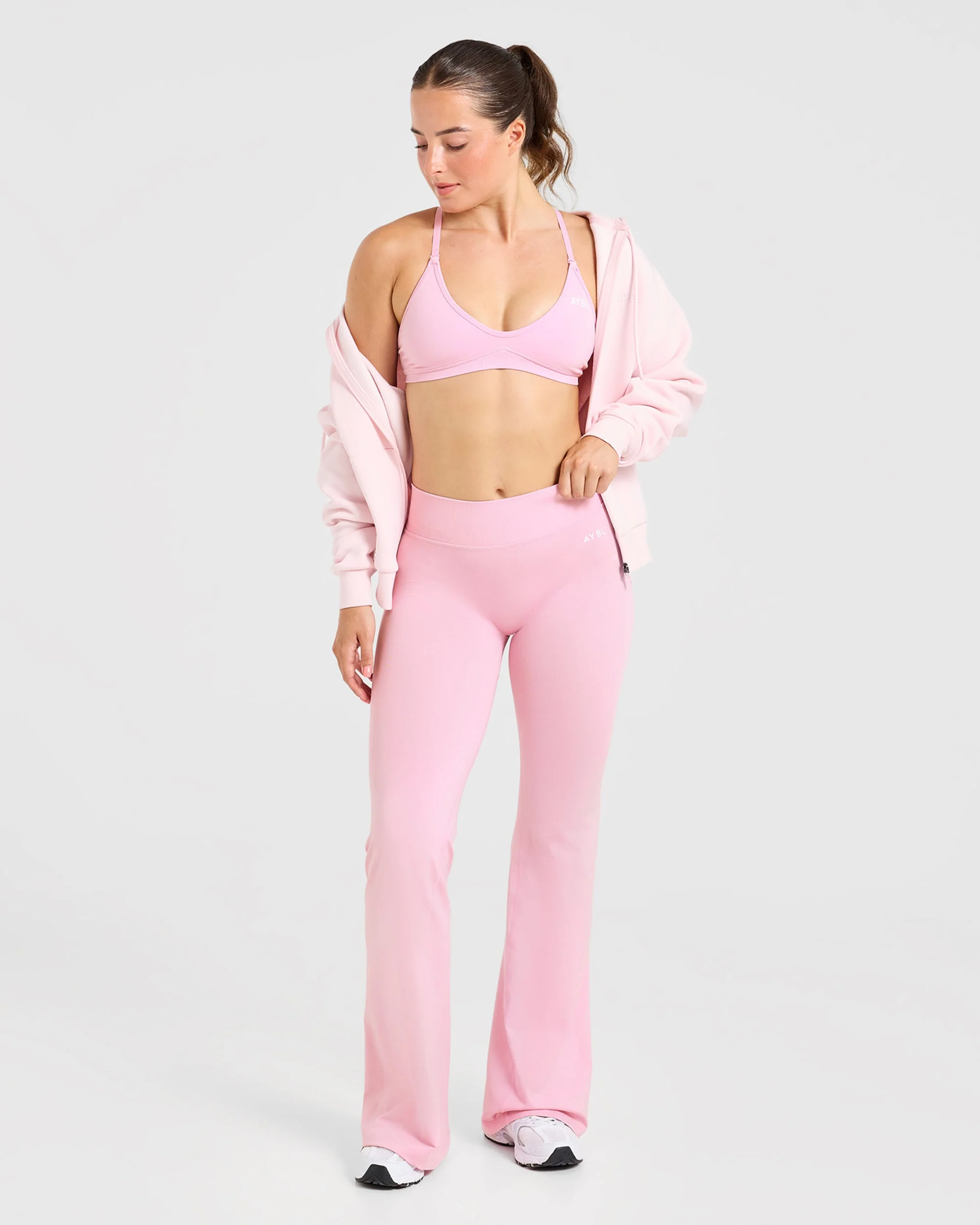 Adapt Seamless Flared Leggings - Spring Rose - Image 7