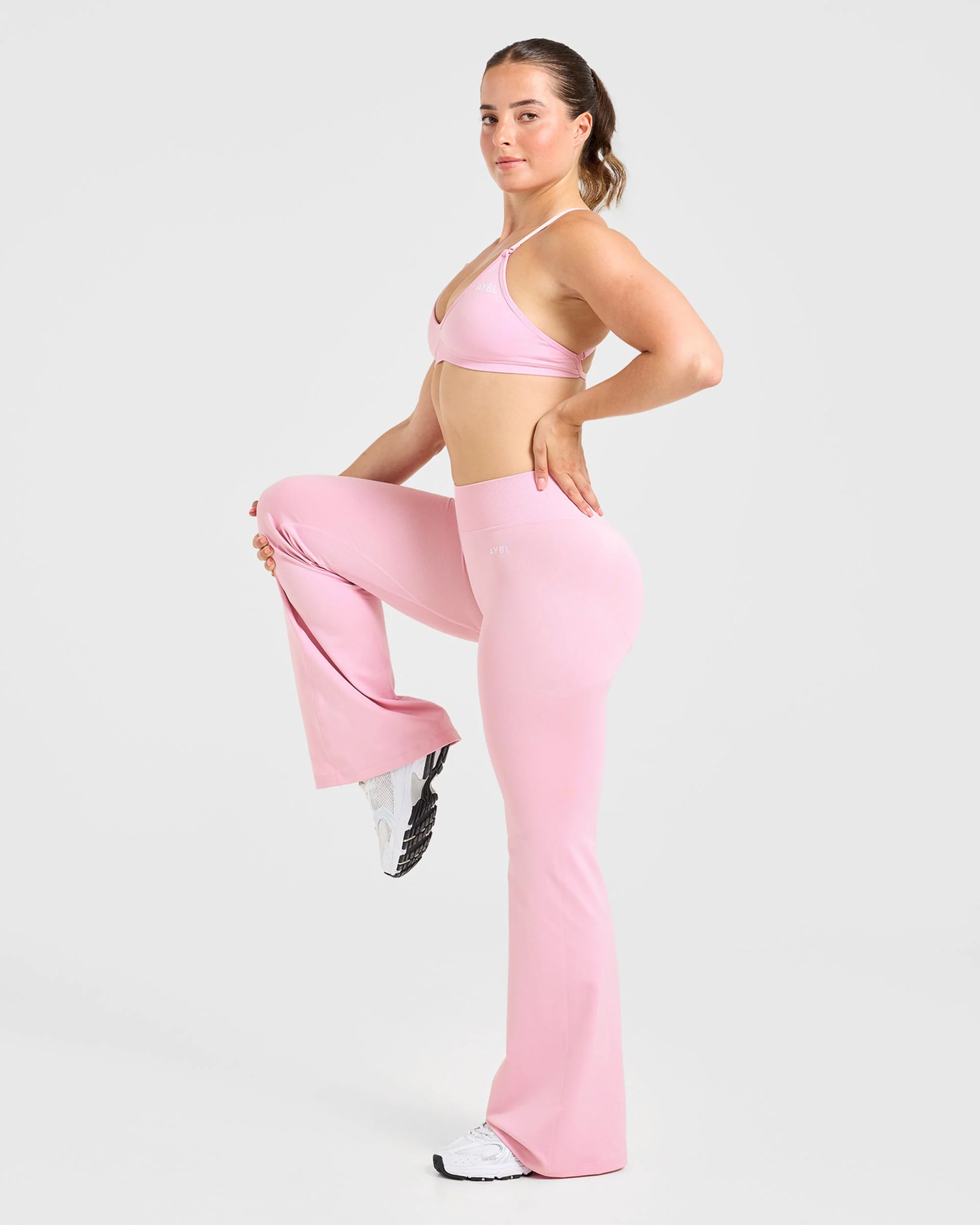 Adapt Seamless Flared Leggings - Spring Rose - Image 8