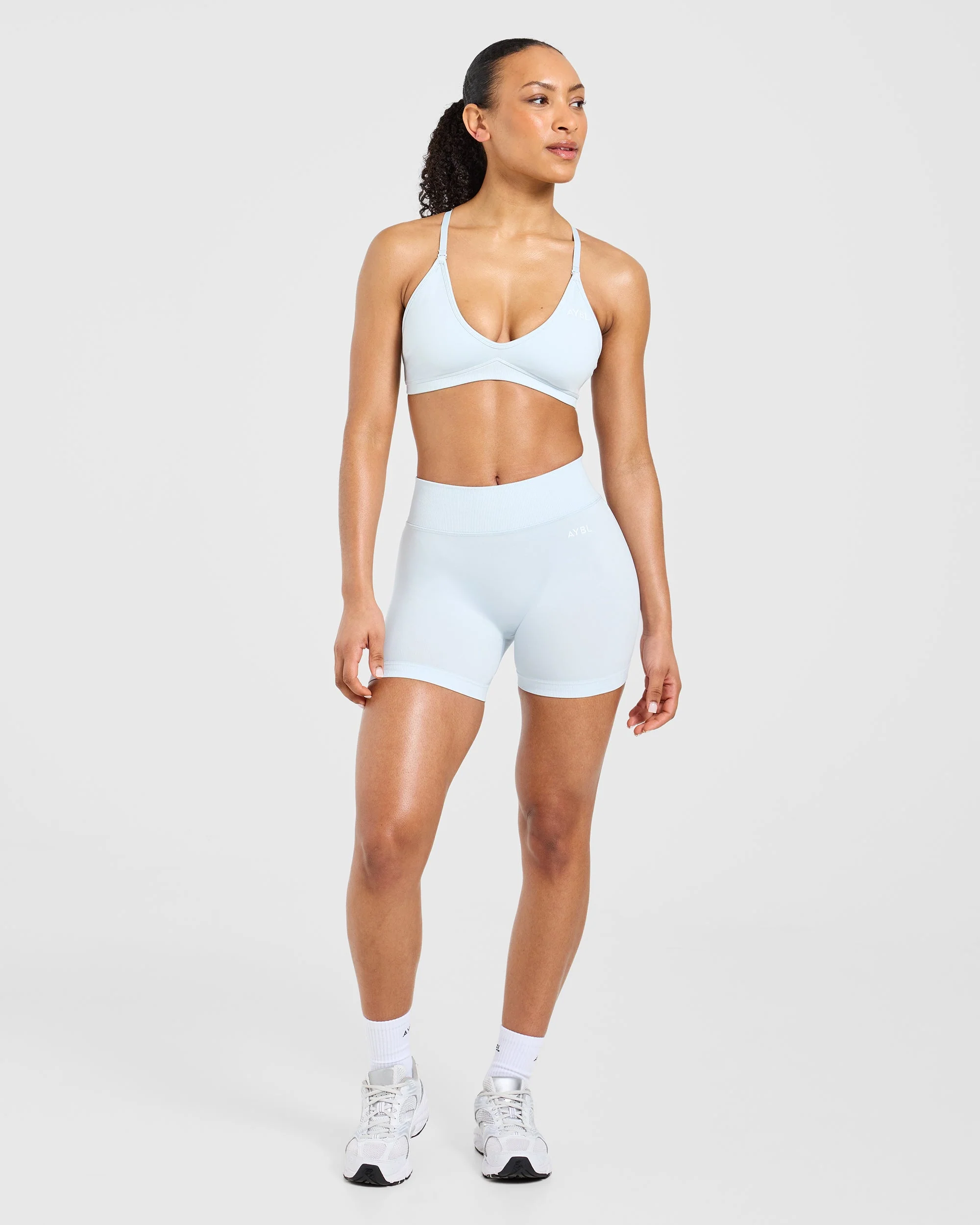 Adapt Seamless Shorts | 4.5" - Iced Bleu - Image 3