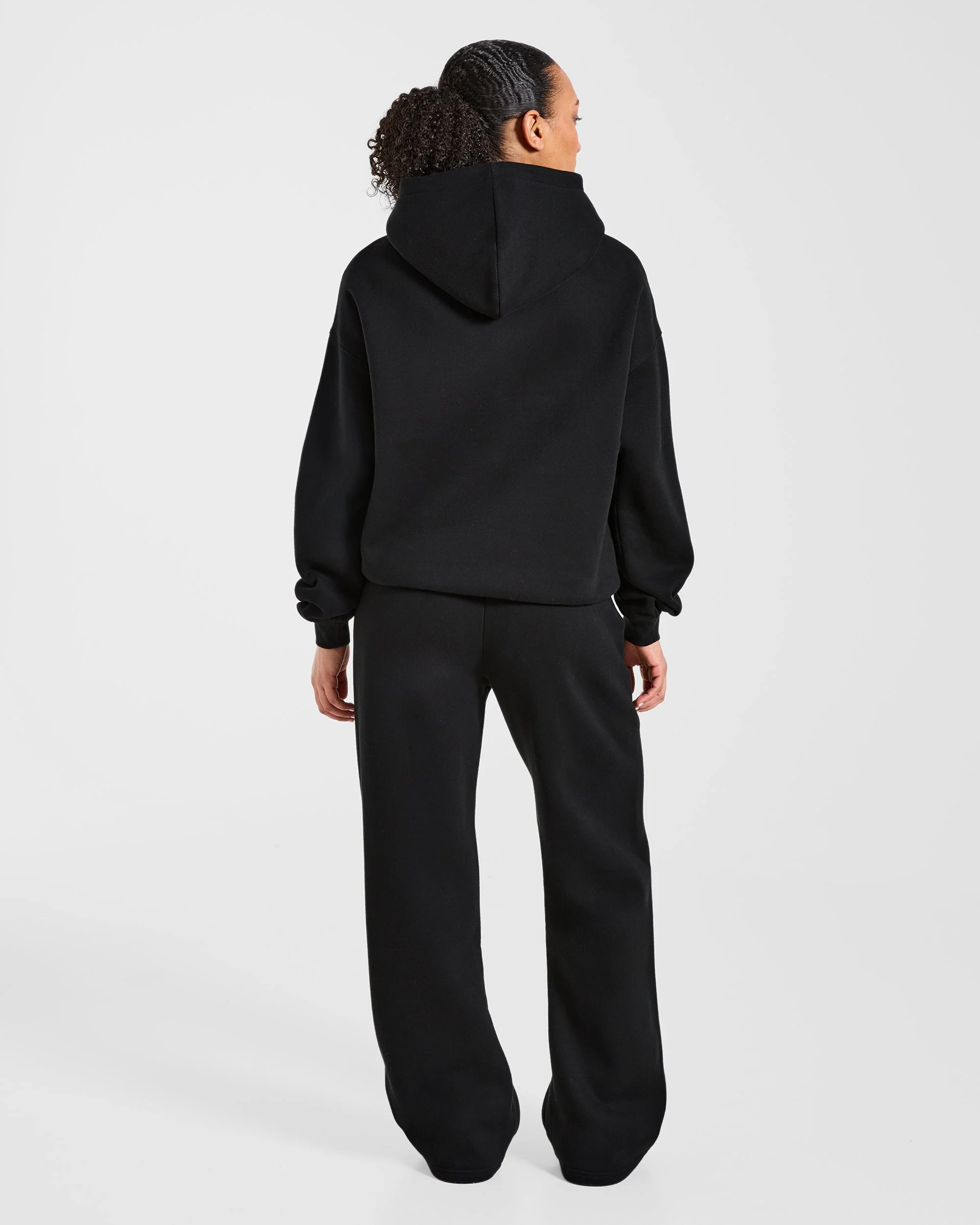 AYBL Club Oversized Straight Leg Joggers - Noir - Image 4