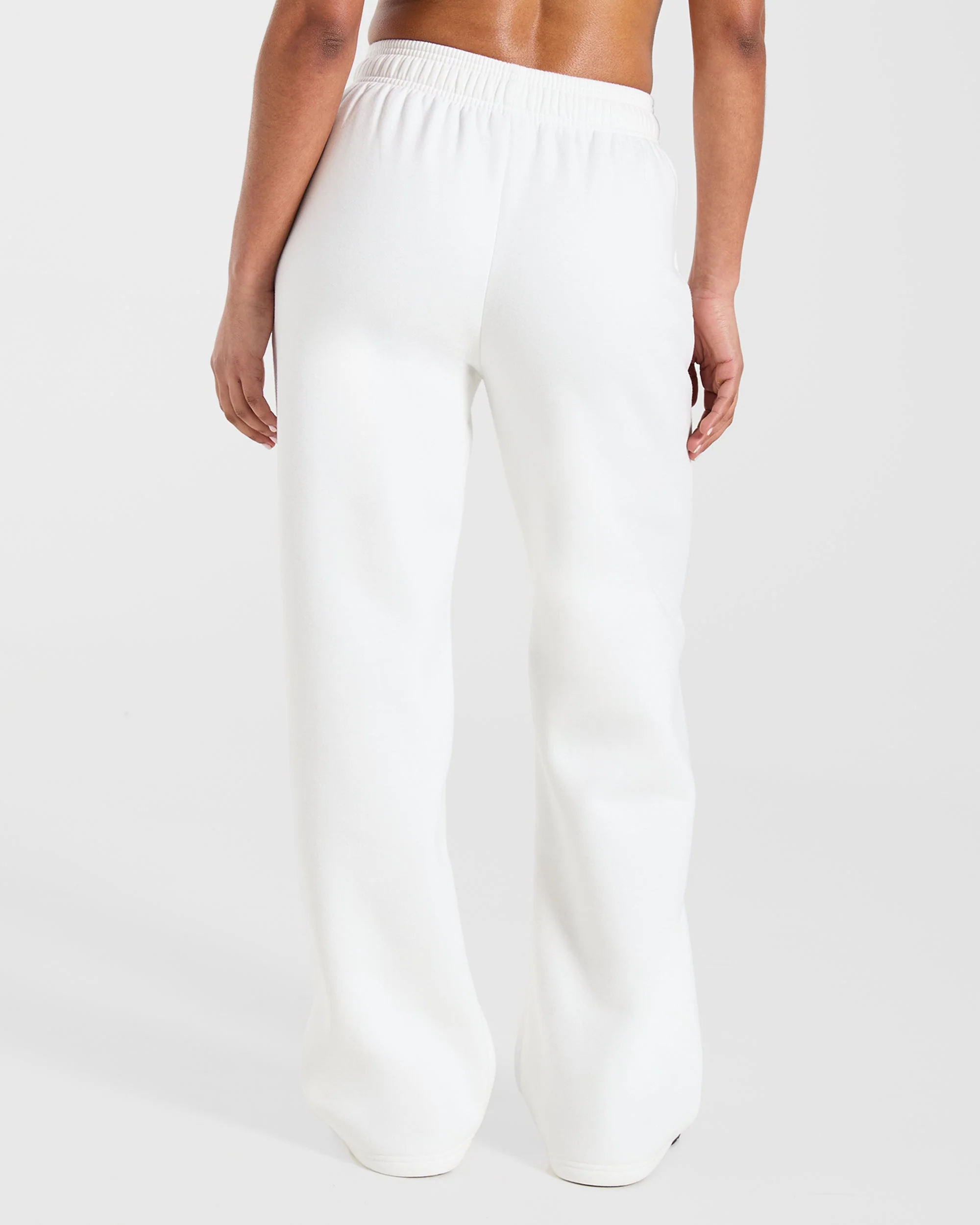 AYBL Club Oversized Straight Leg Joggers - Off Blanc/Forest Vert - Image 2