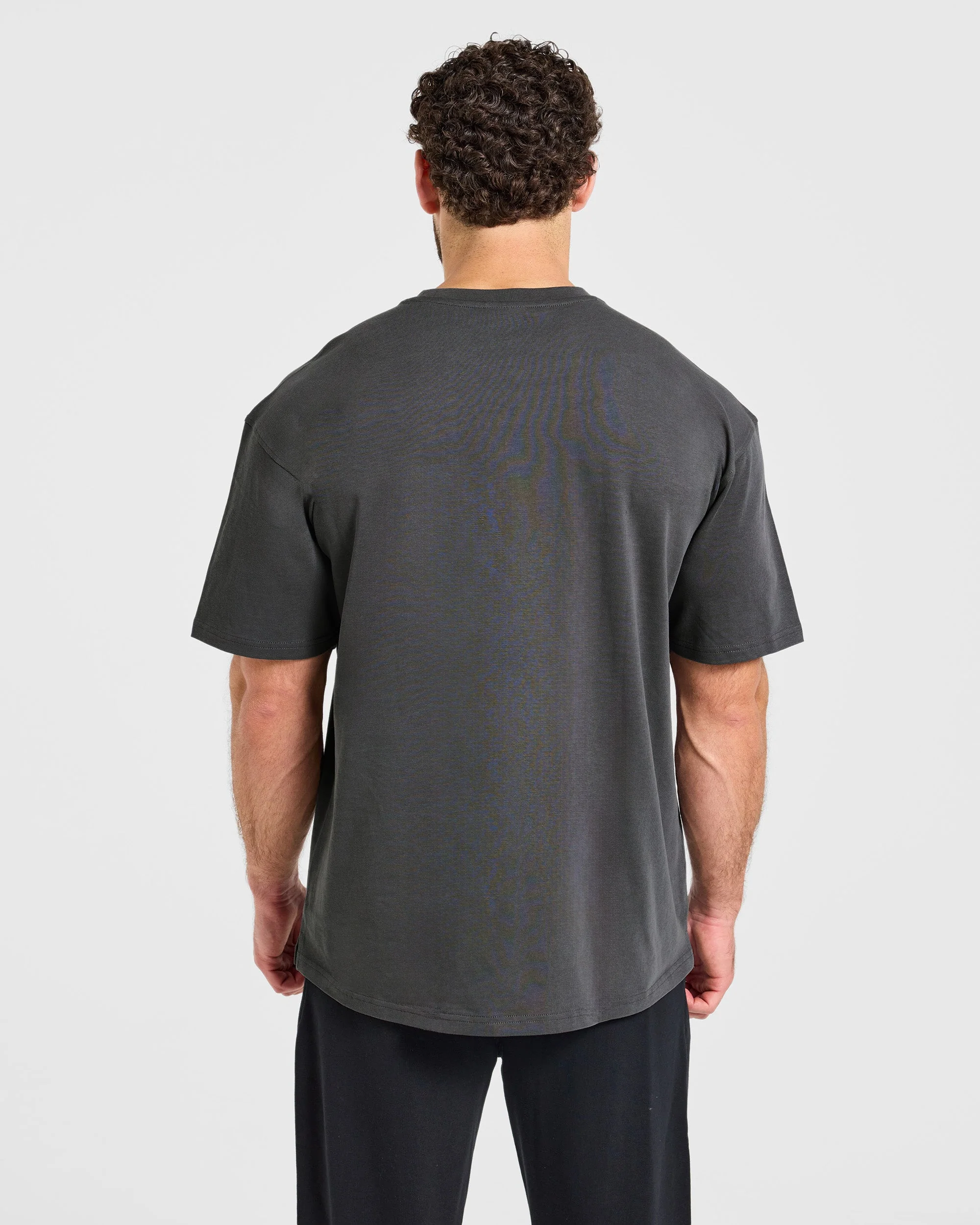 AYBL Elite Iron Oversized T Shirt - Charcoal - Image 2