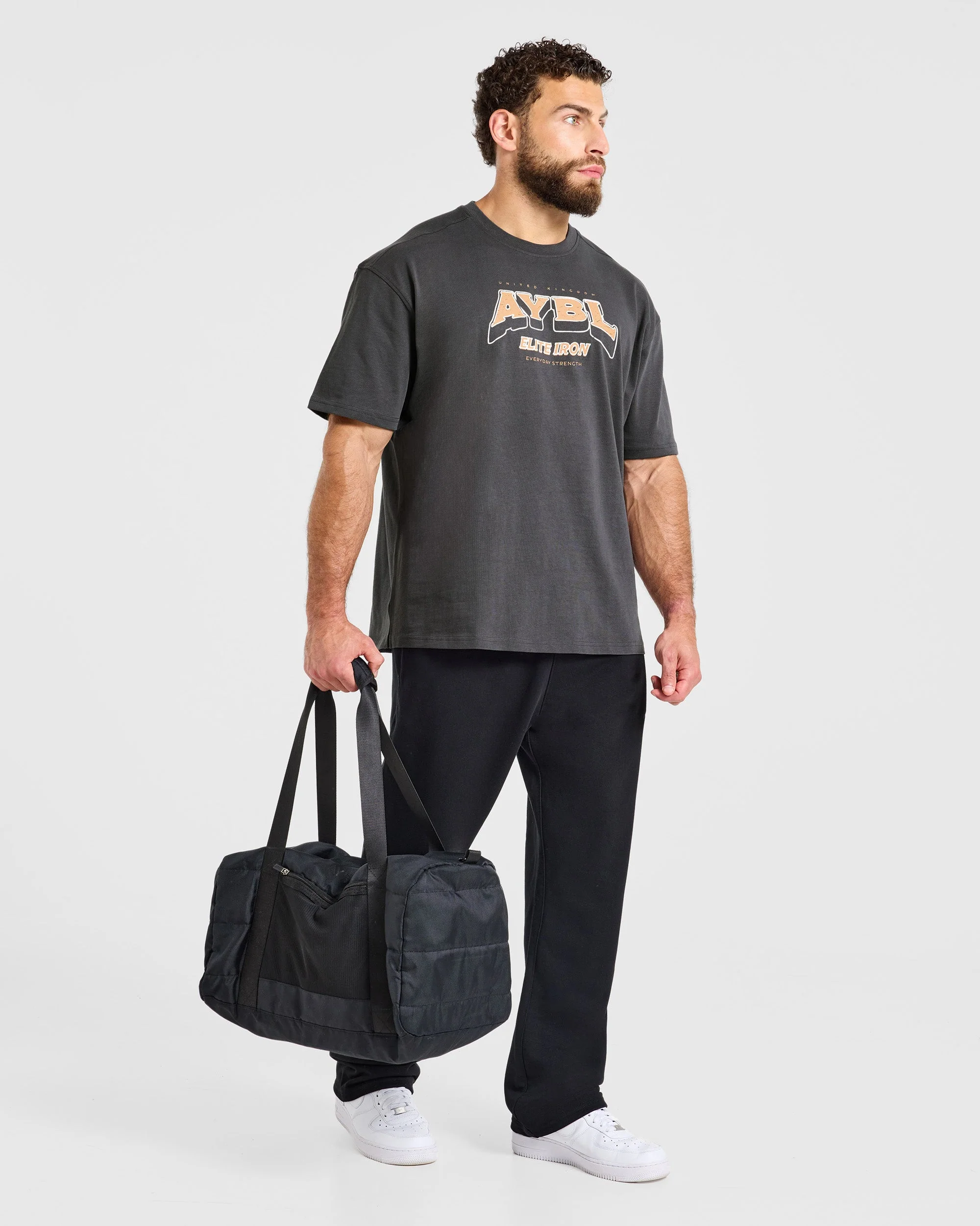 AYBL Elite Iron Oversized T Shirt - Charcoal - Image 7