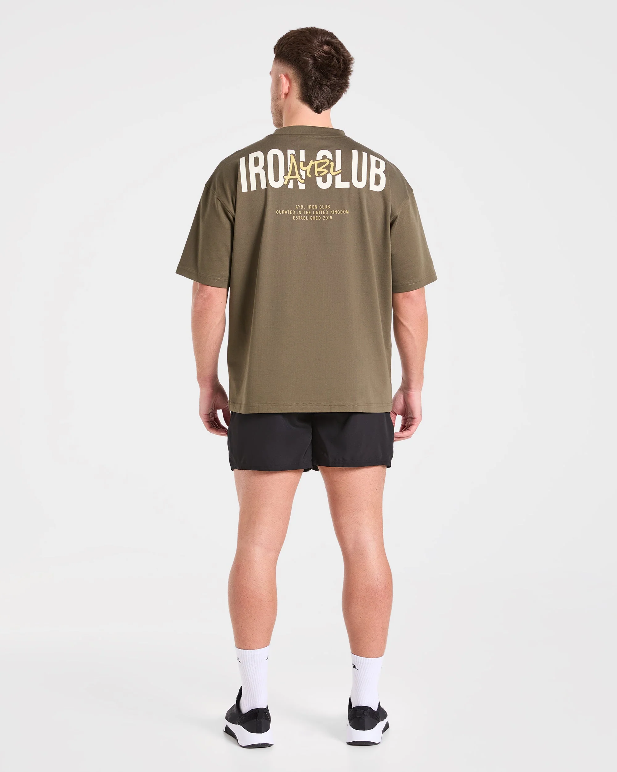 AYBL Iron Club Oversized T Shirt - Olive Vert - Image 4