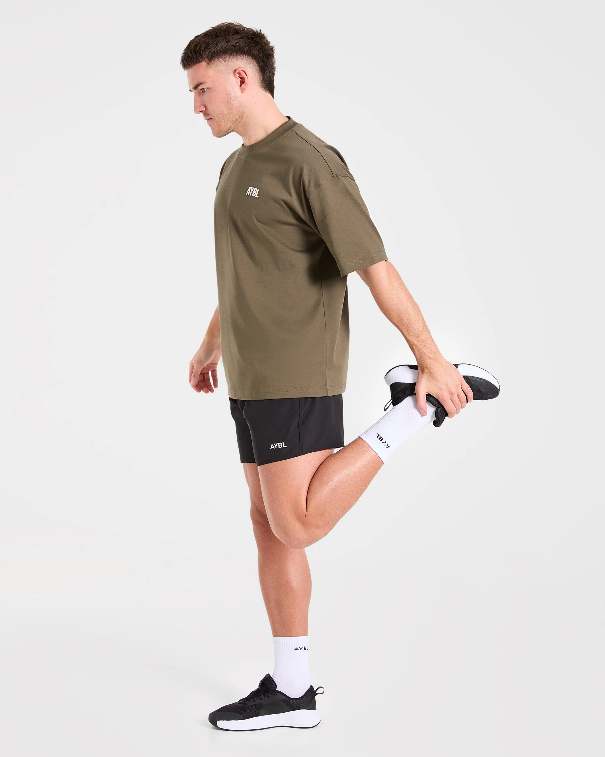 AYBL Iron Club Oversized T Shirt - Olive Vert - Image 7