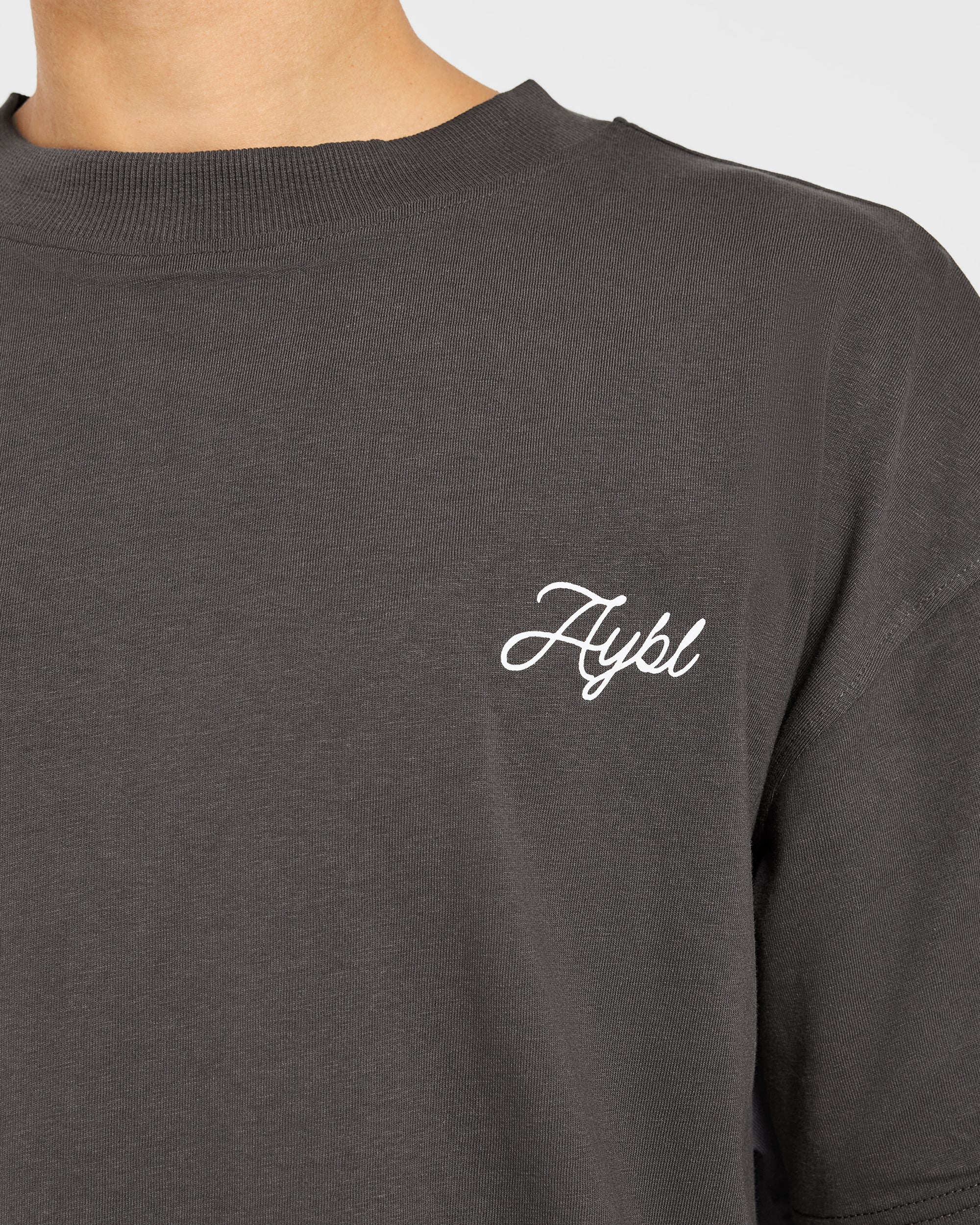 AYBL Lift Lodge Oversized T Shirt - Charcoal - Image 5