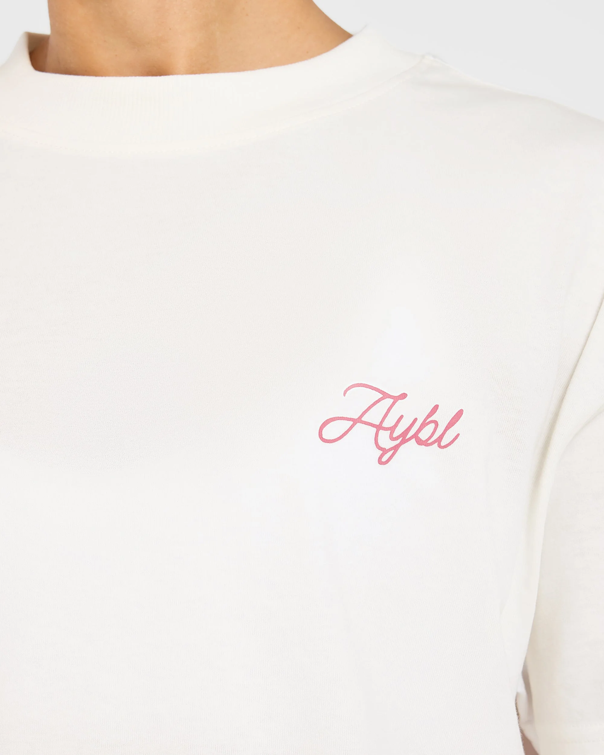 AYBL Lift Lodge Oversized T Shirt - Off Blanc - Image 5