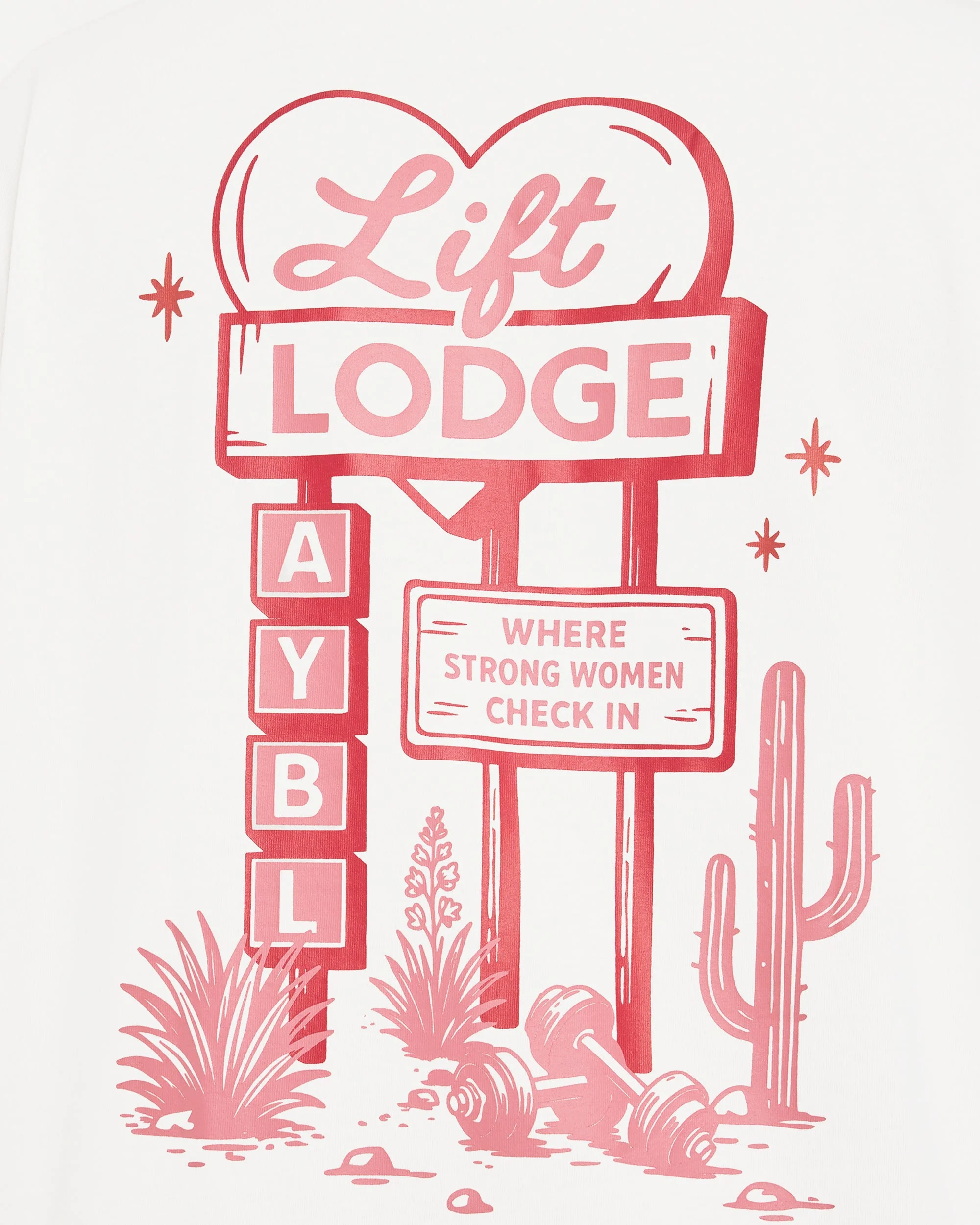 AYBL Lift Lodge Oversized T Shirt - Off Blanc - Image 6