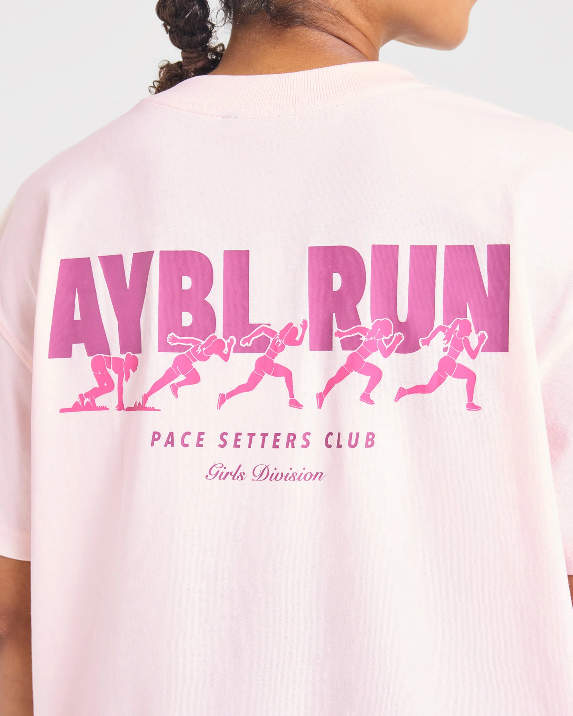 AYBL Run Oversized T Shirt - Baby Rose - Image 6