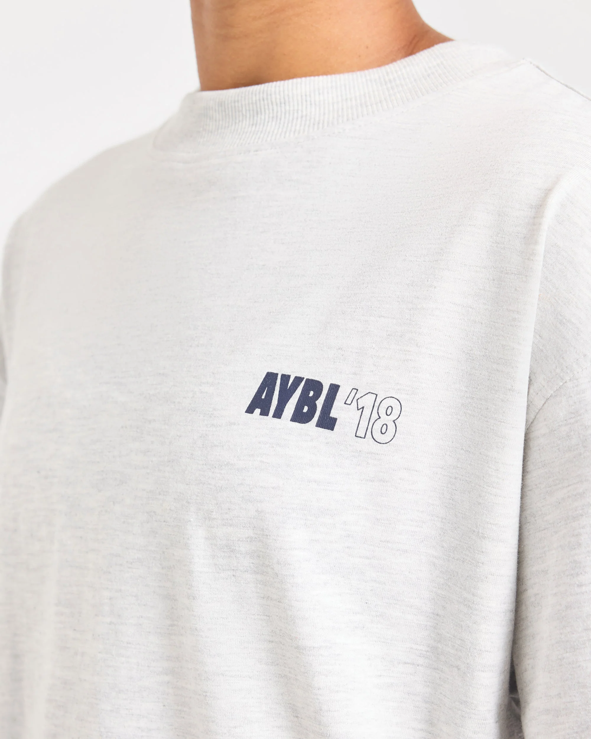 AYBL Run Oversized T Shirt - Heather Gris - Image 5