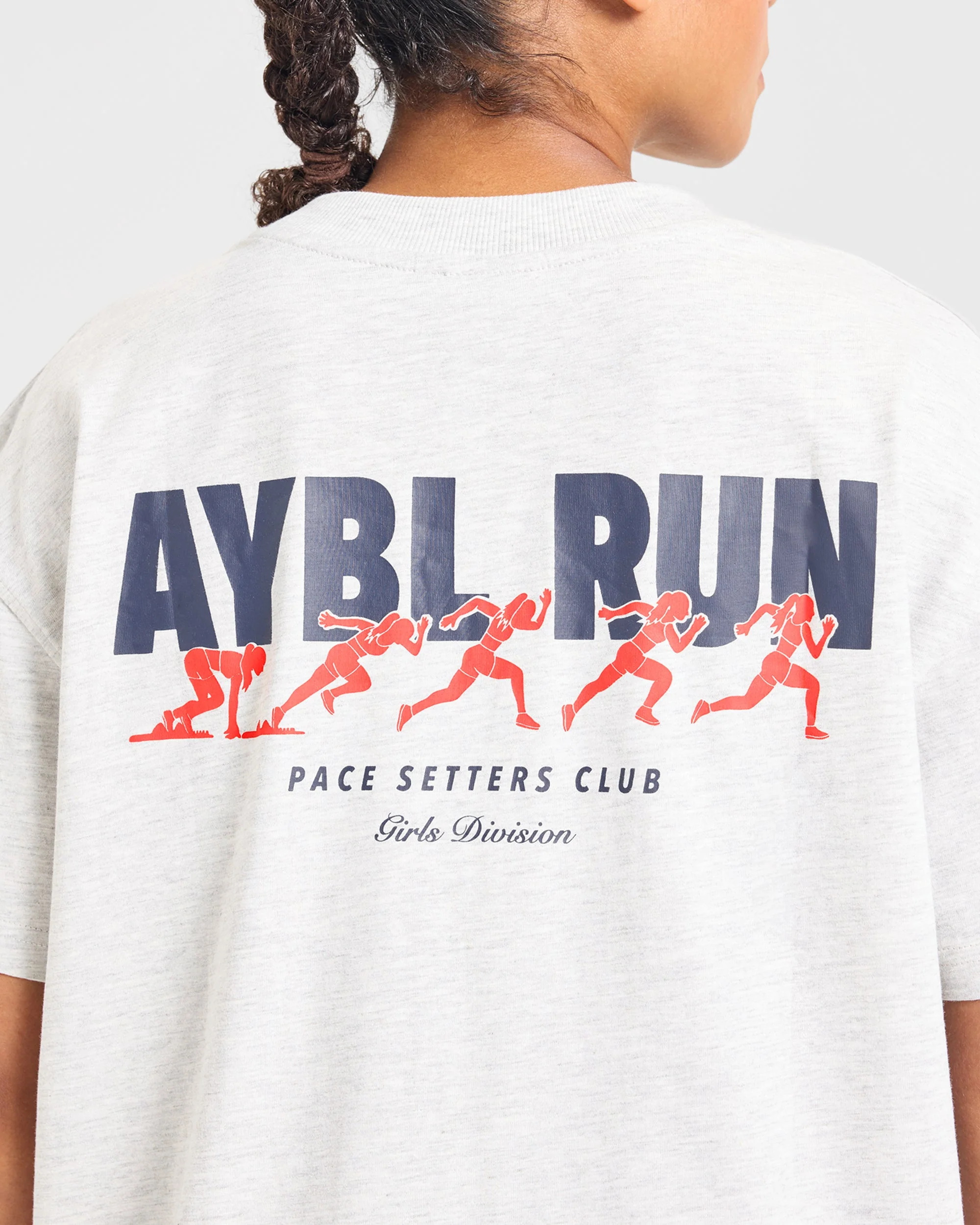 AYBL Run Oversized T Shirt - Heather Gris - Image 6