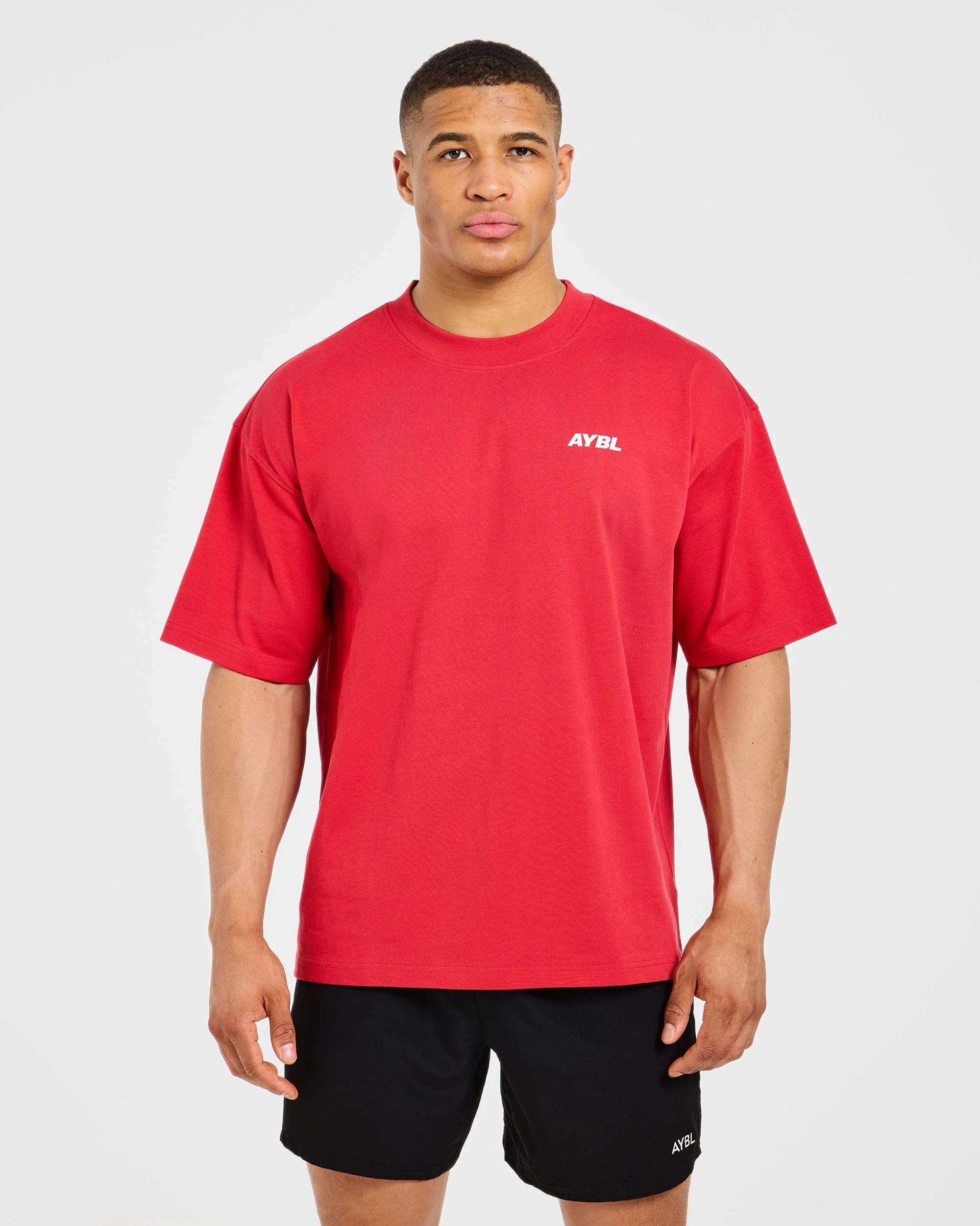 AYBL Sportswear 18 Oversized T Shirt - Rouge - Image 2