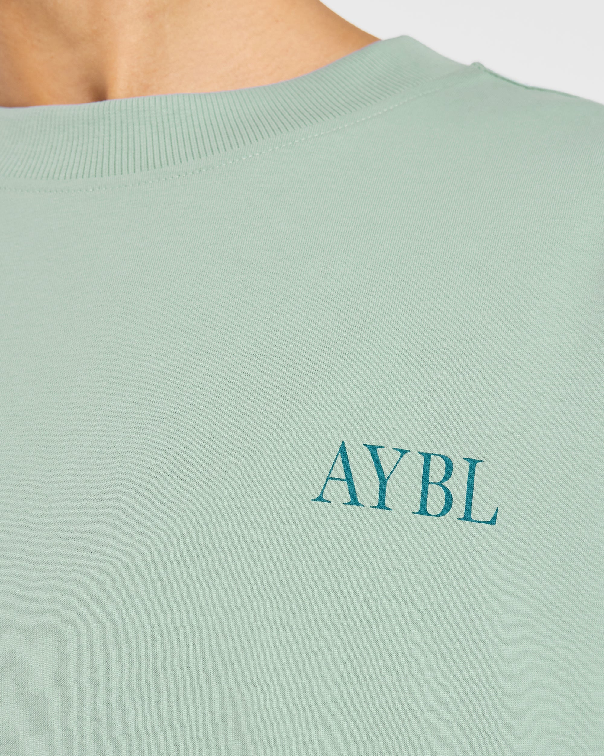 AYBL Strength Club Oversized T Shirt - Dark Sage - Image 5