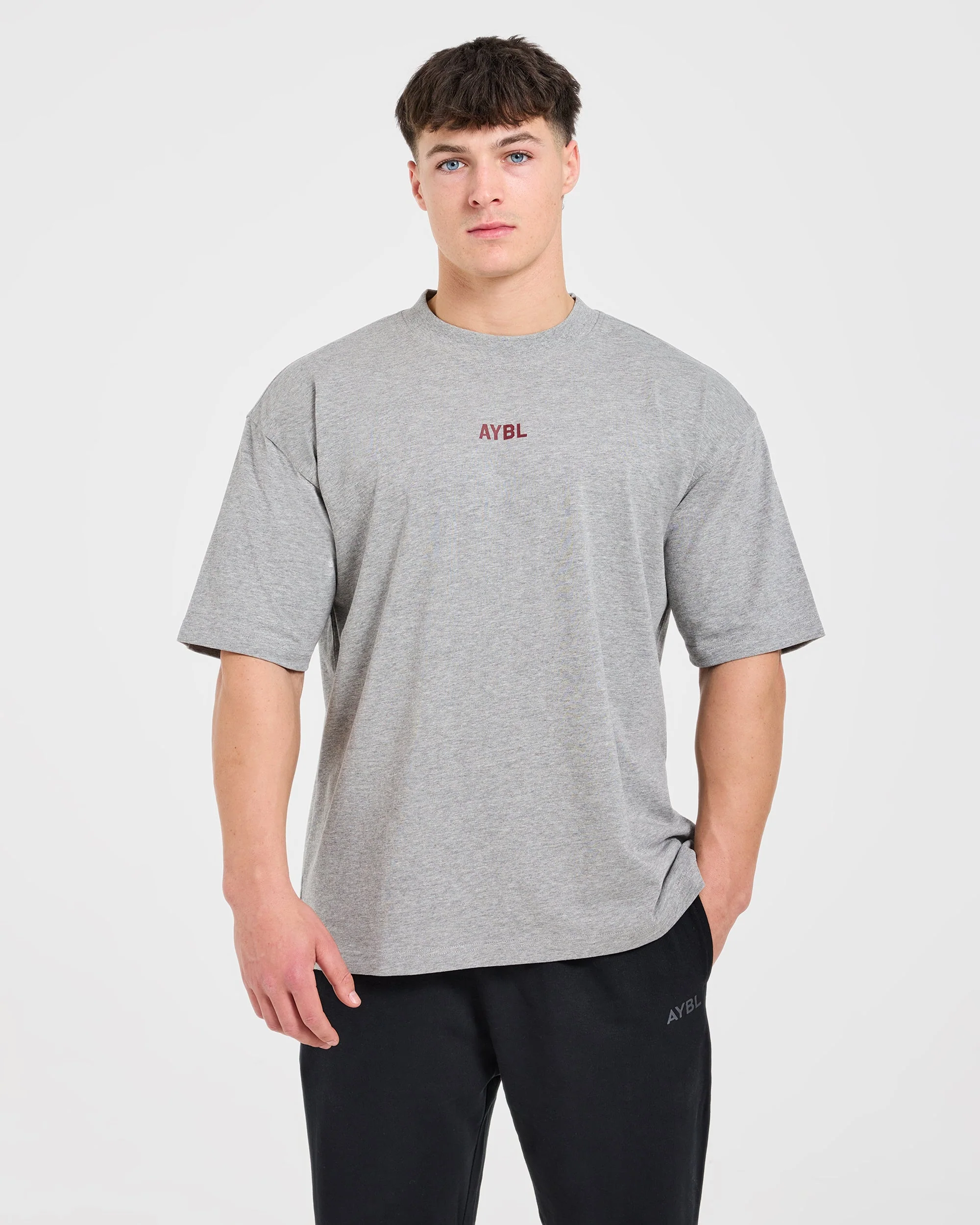 Cam Kissel x Persist Oversized T Shirt - Mid Gris Marl - Image 2