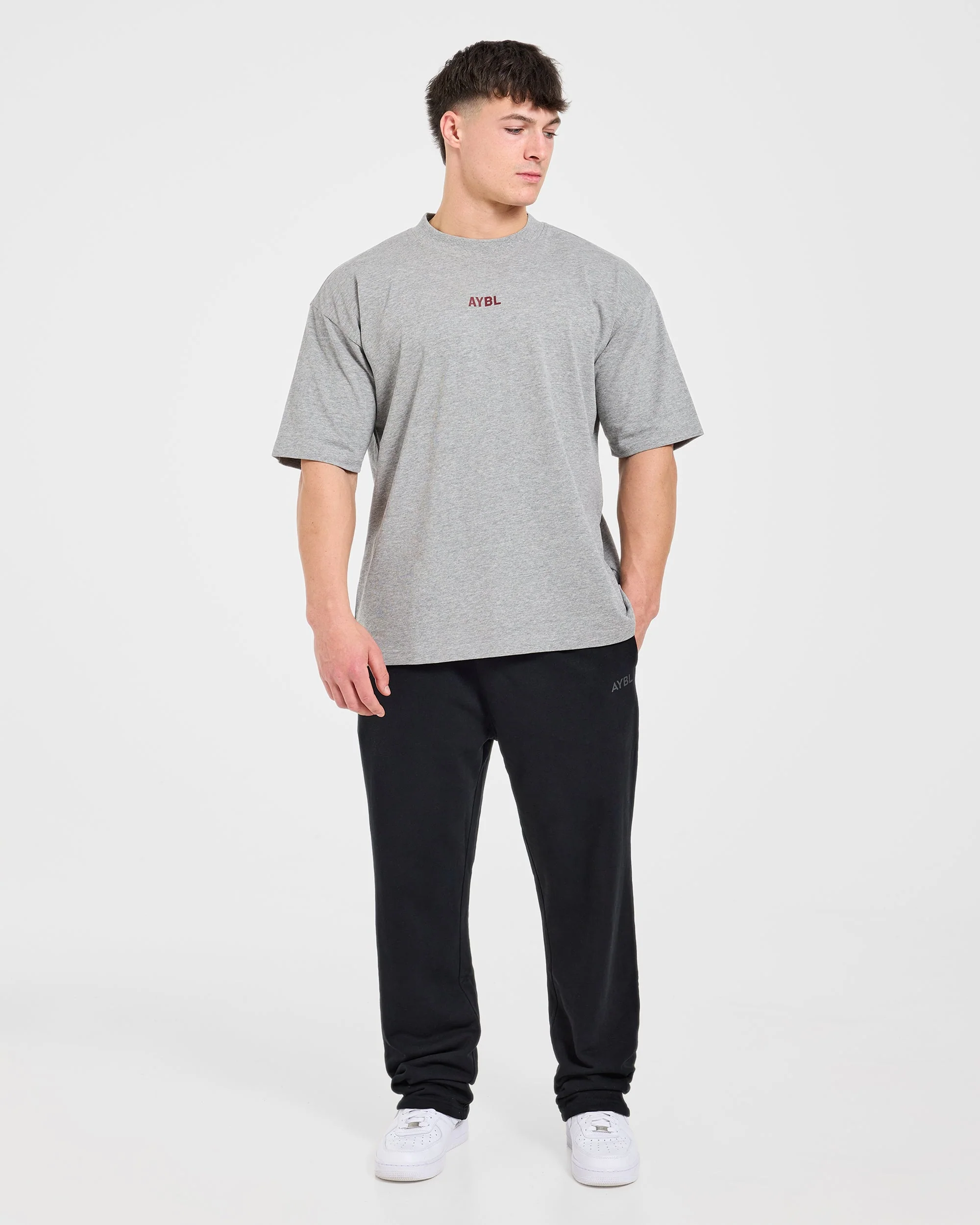Cam Kissel x Persist Oversized T Shirt - Mid Gris Marl - Image 3