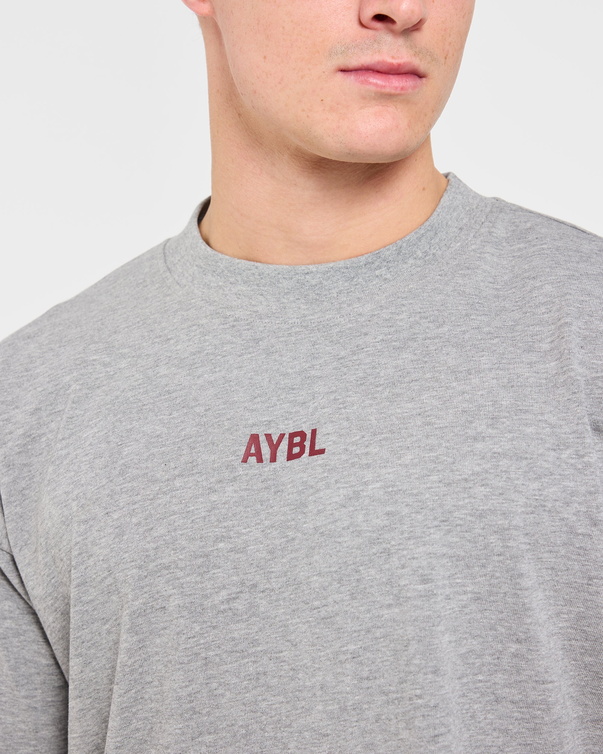 Cam Kissel x Persist Oversized T Shirt - Mid Gris Marl - Image 5