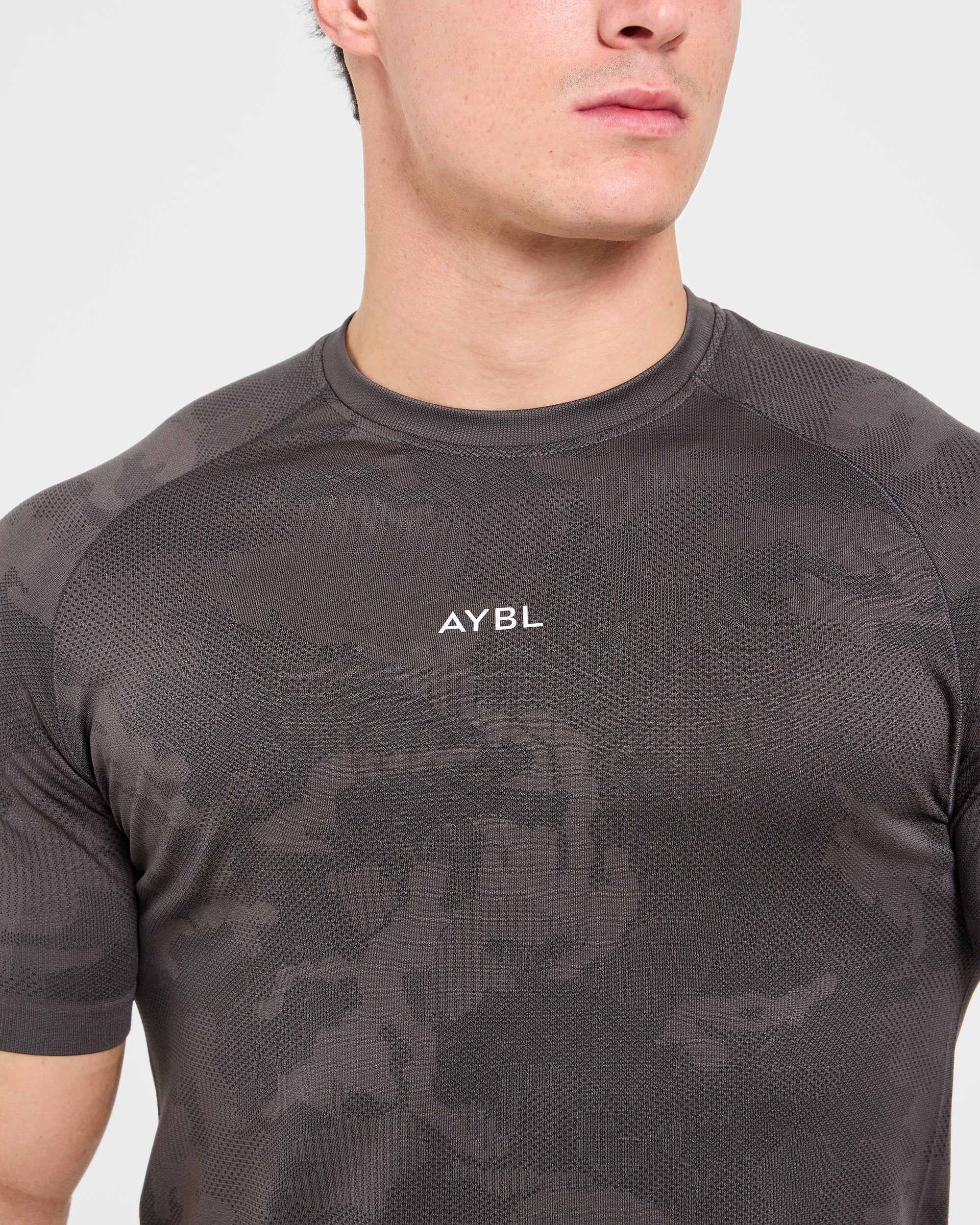 Camo Seamless T Shirt - Charcoal - Image 5
