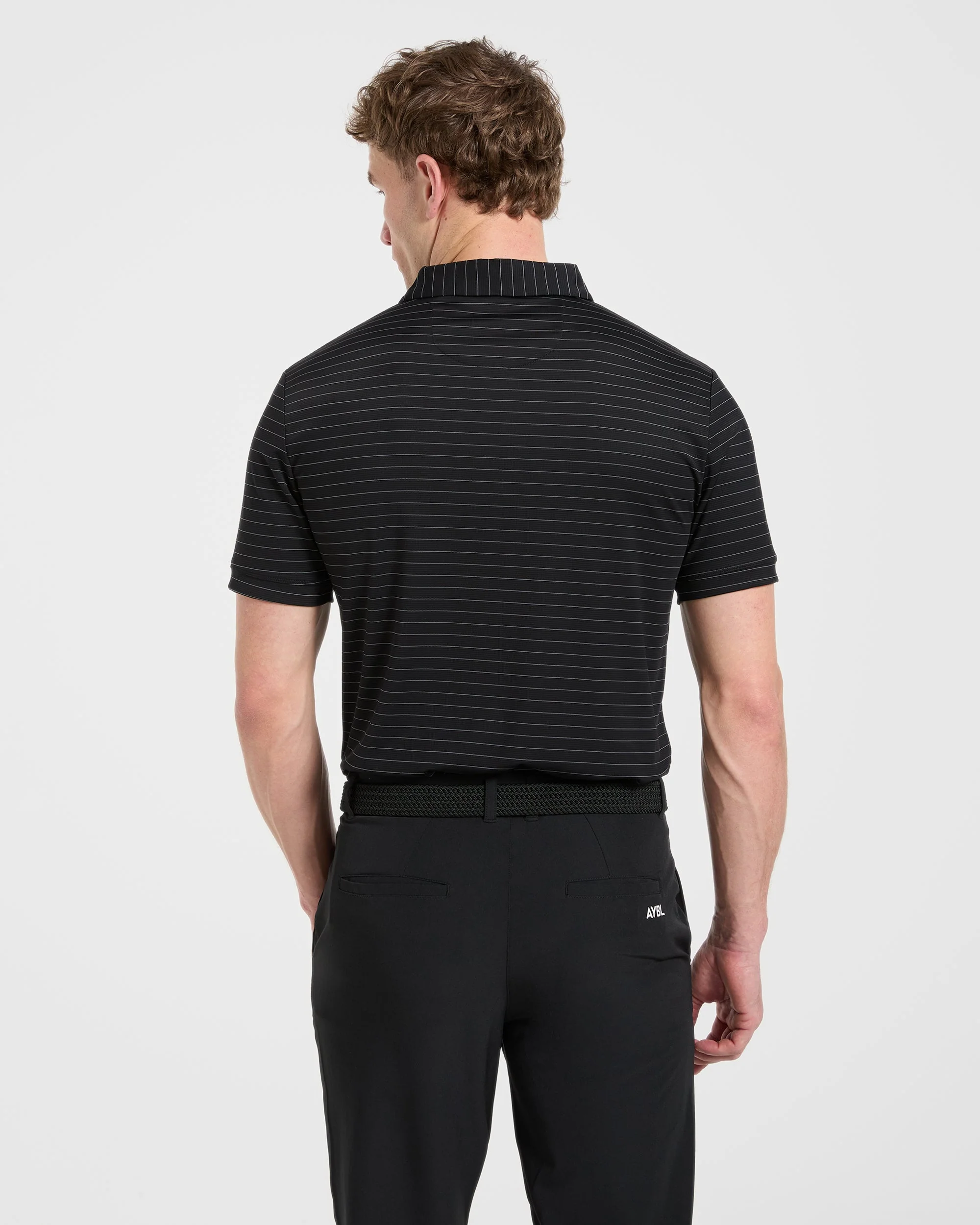 Classic Stripe Polo - Noir - Image 2
