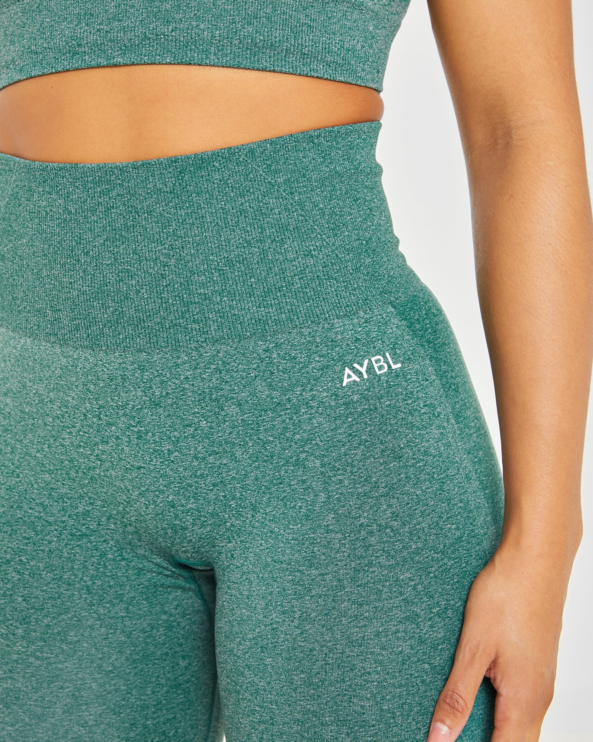 Empower Seamless Leggings - Forest Vert Marl - Image 5