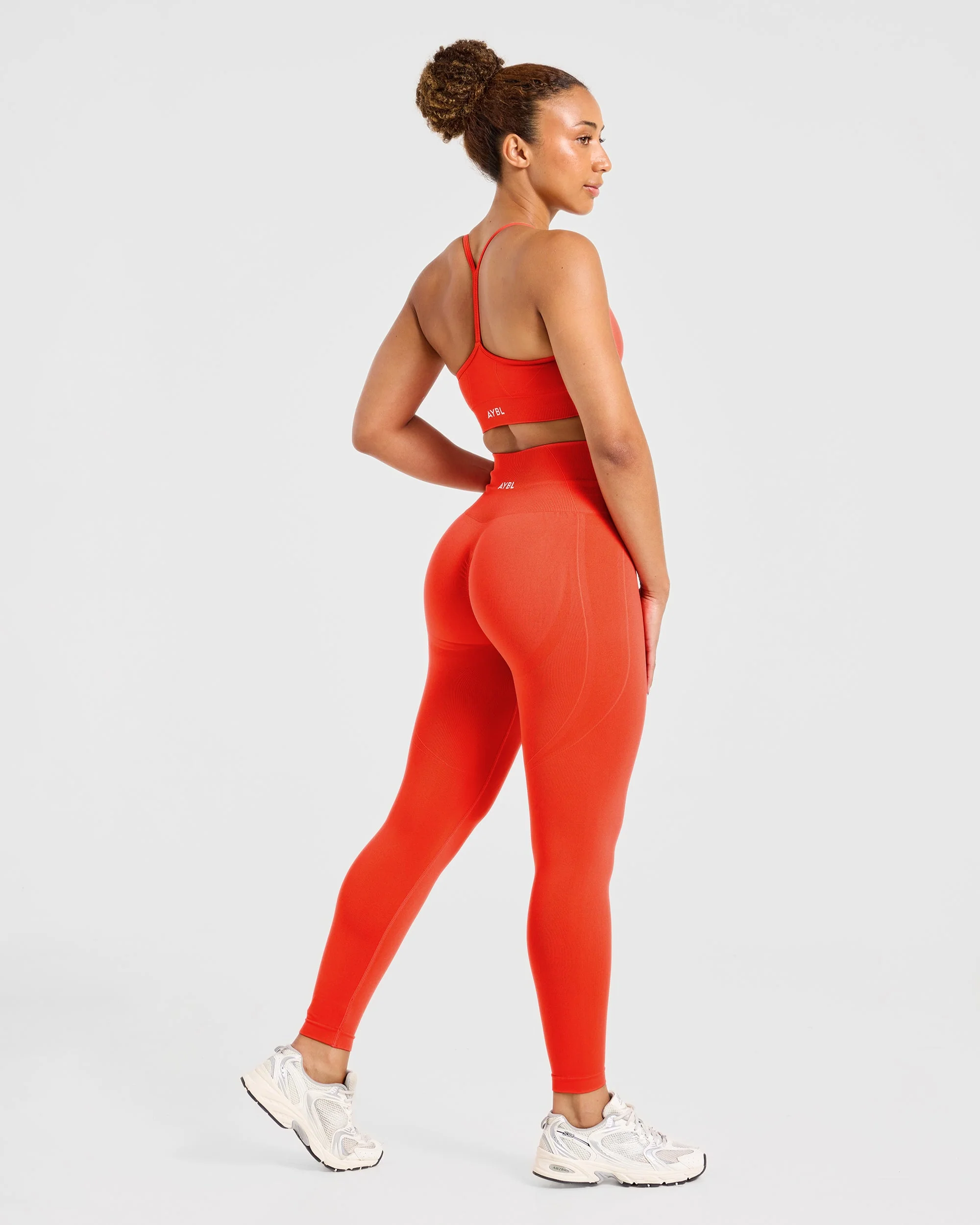 Empower Seamless Leggings - Hot Orange - Image 3
