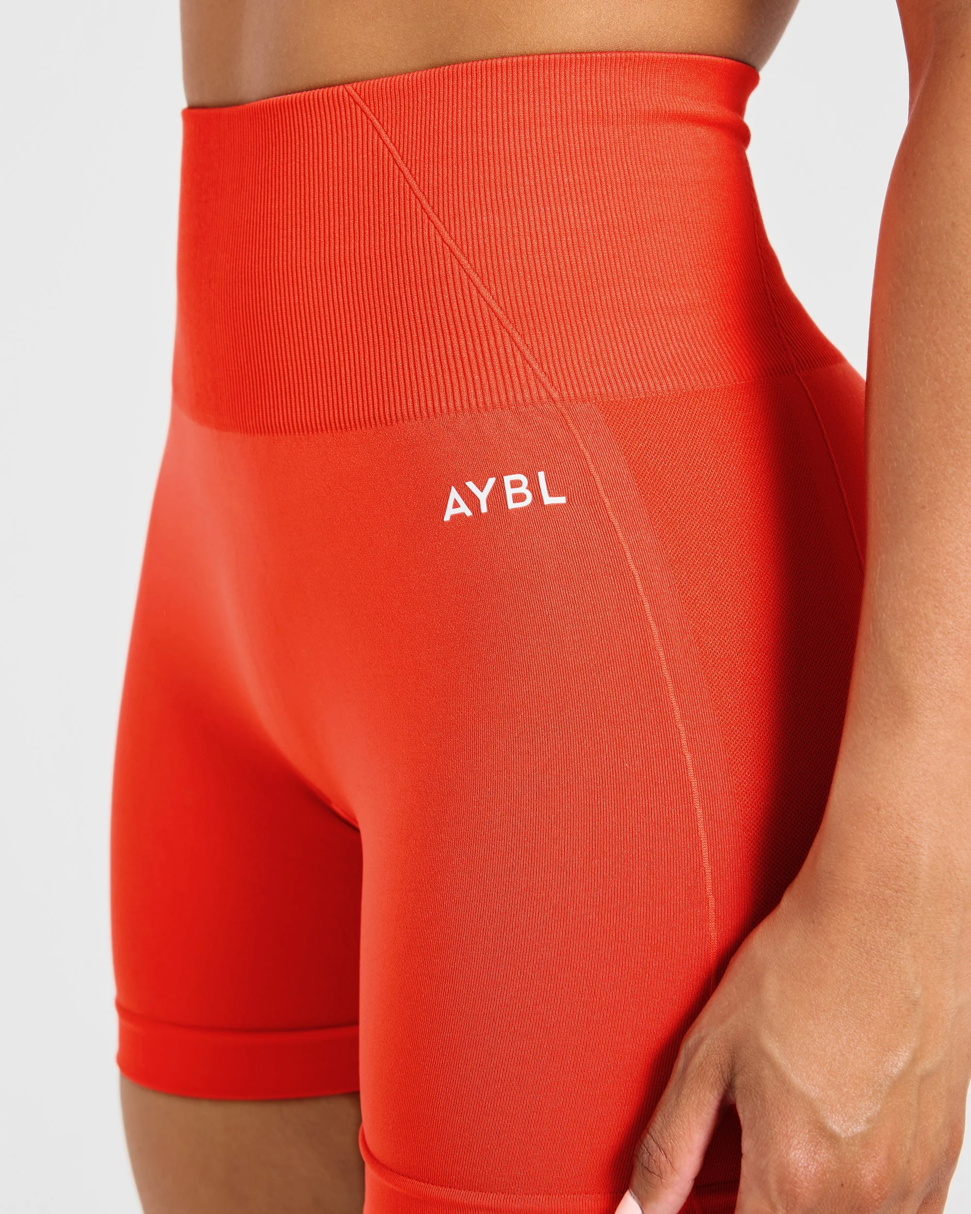 Empower Seamless Shorts - Hot Orange - Image 5