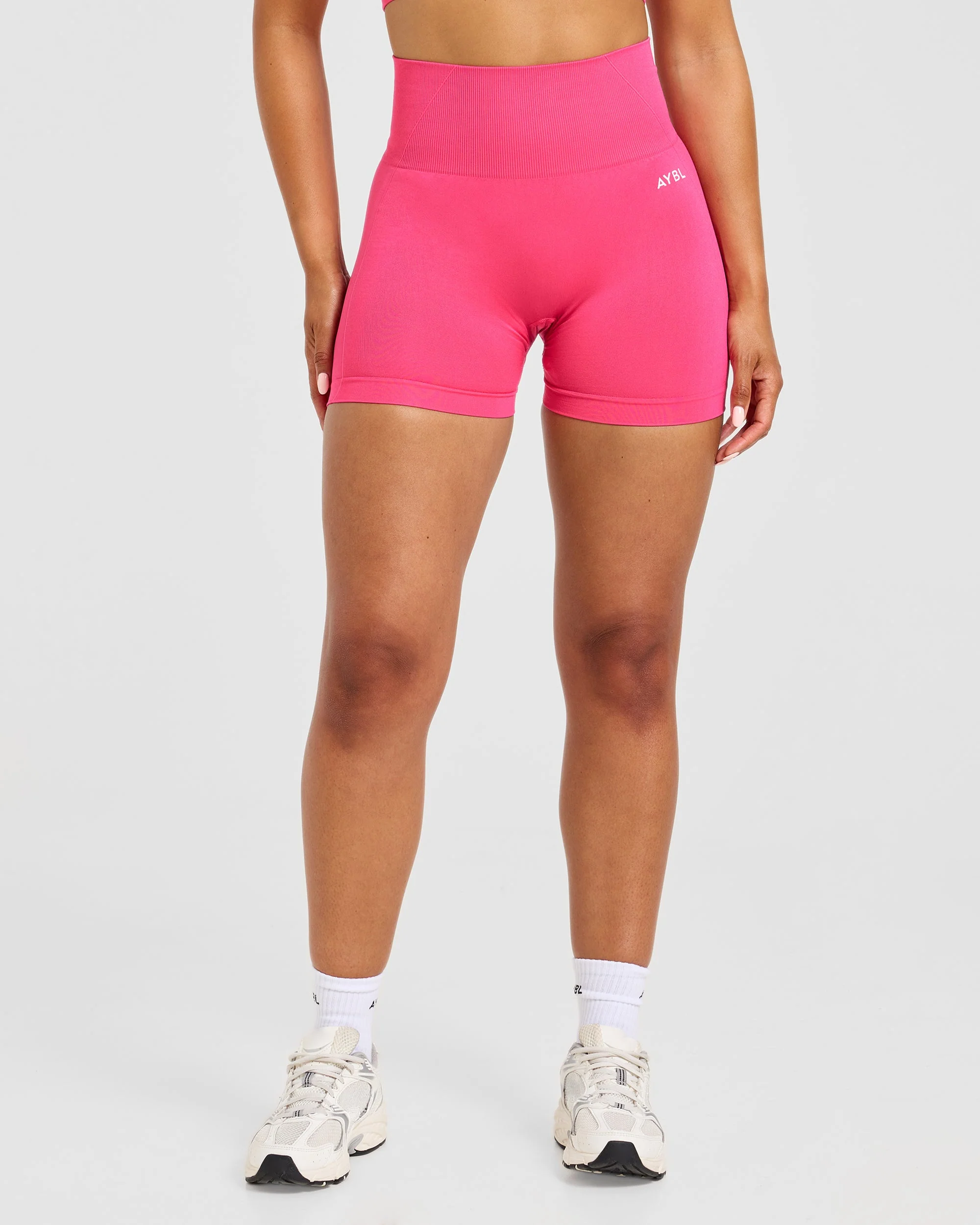 Empower Seamless Shorts - Raspberry Sorbet - Image 2