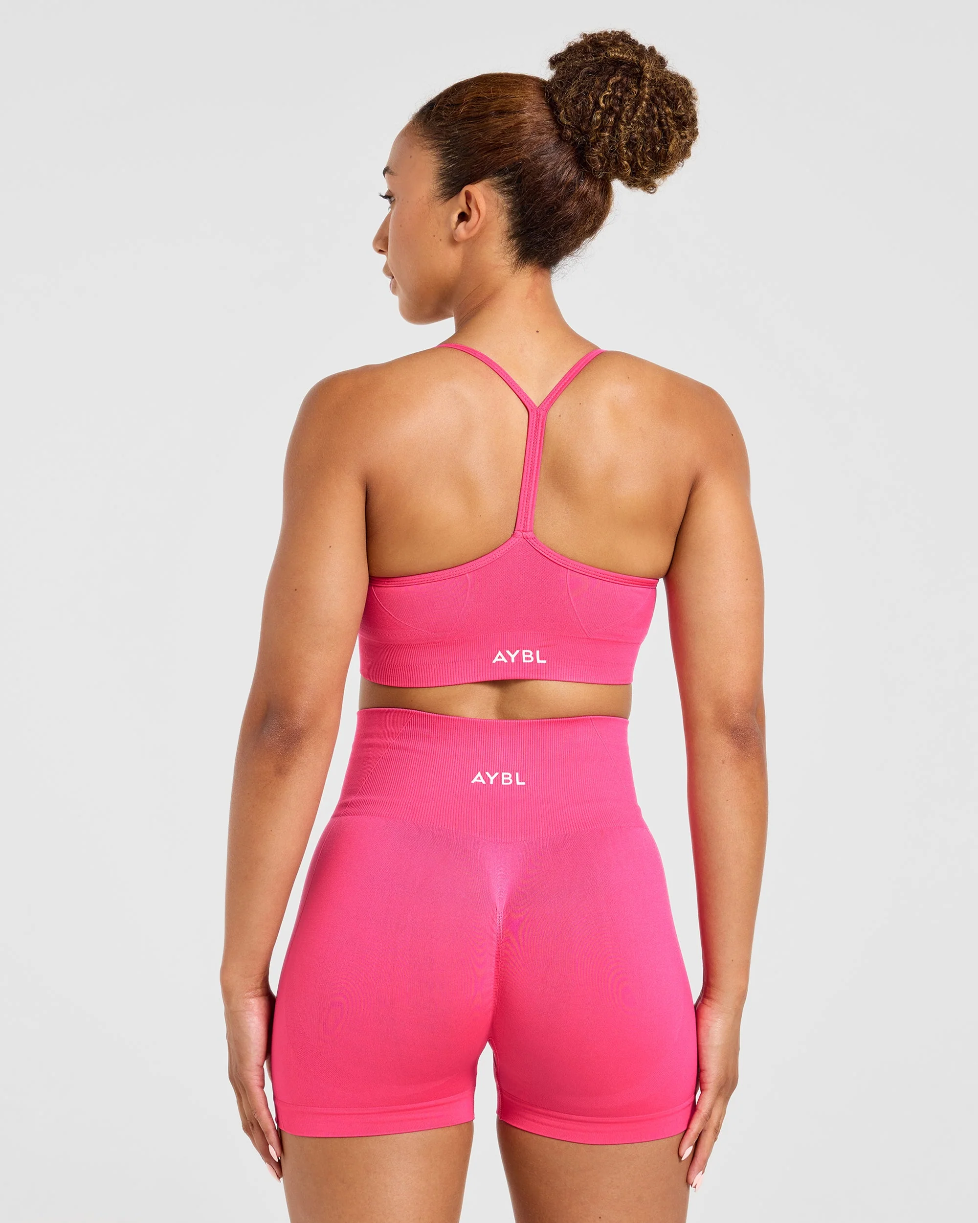 Empower Seamless Sports Bra - Raspberry Sorbet - Image 2