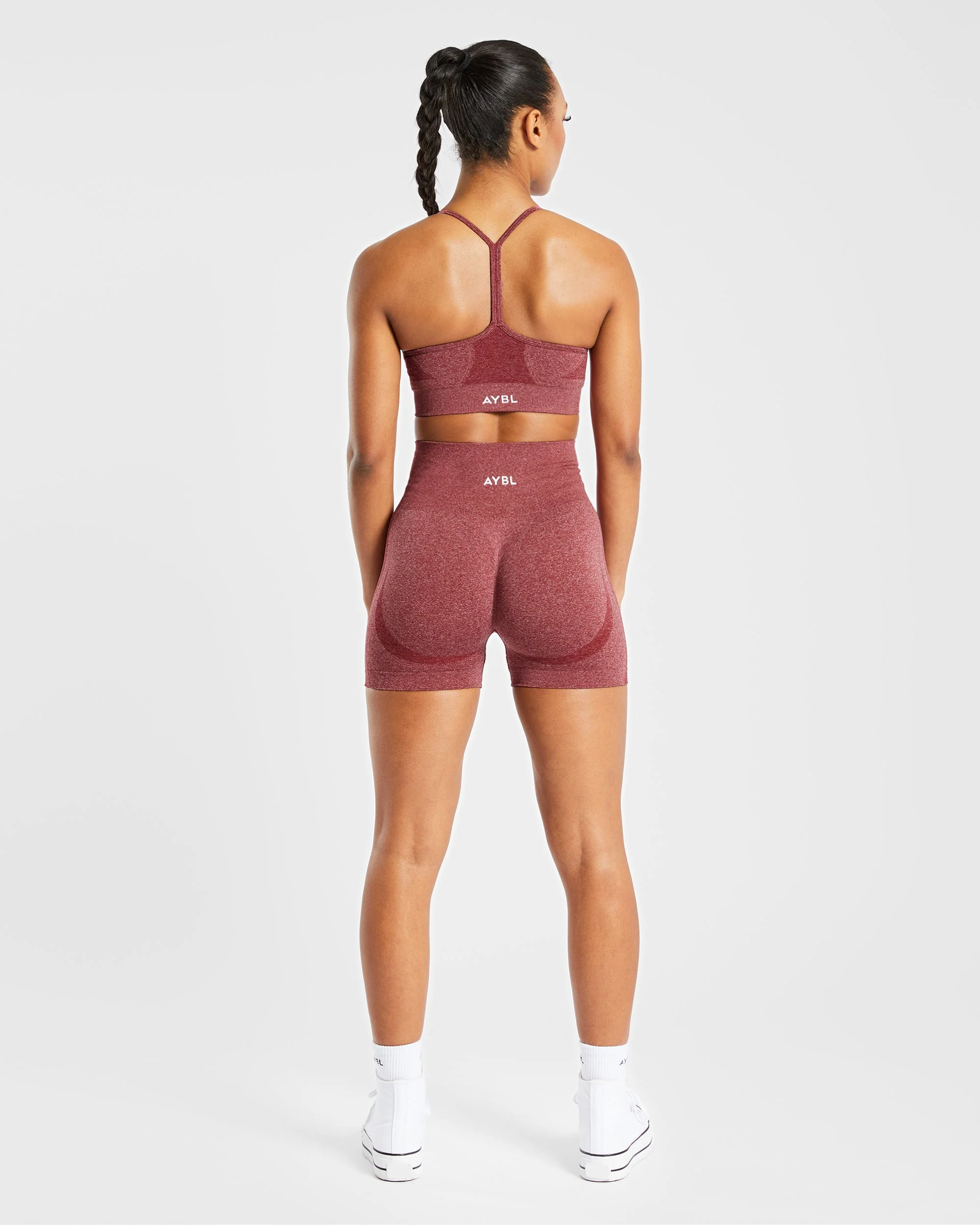 Empower Seamless Sports Bra - Rouge Marl - Image 4