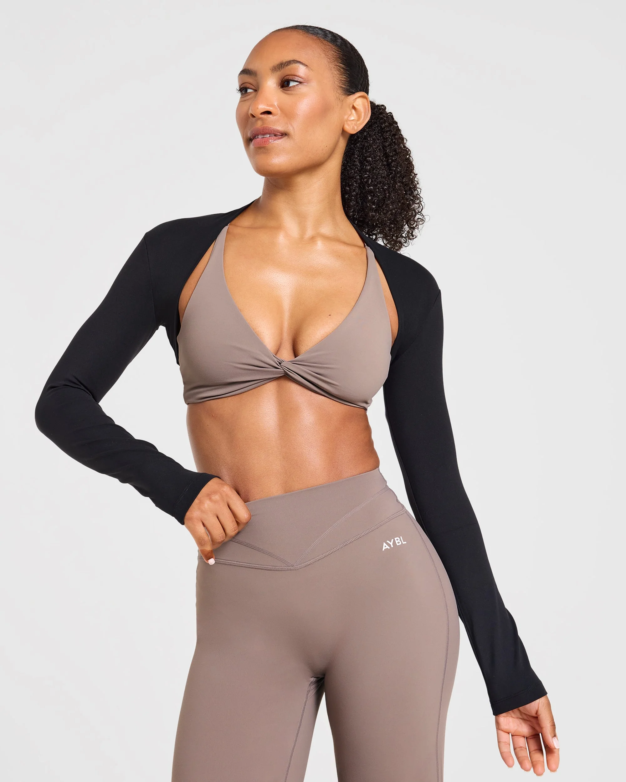 Engage Sports Bra - Warm Taupe - Image 8