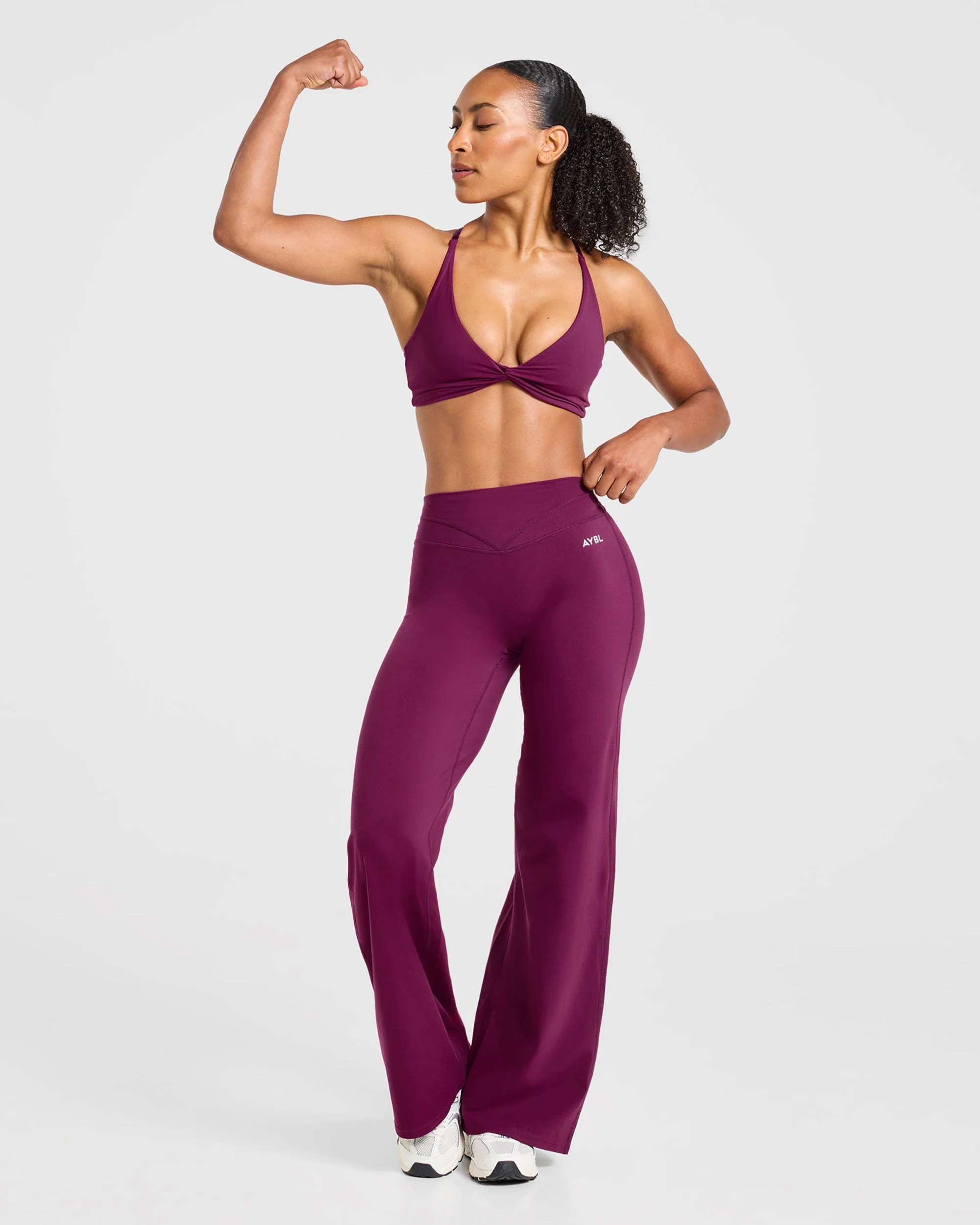 Engage Straight Leg Leggings - Rich Plum - Image 7