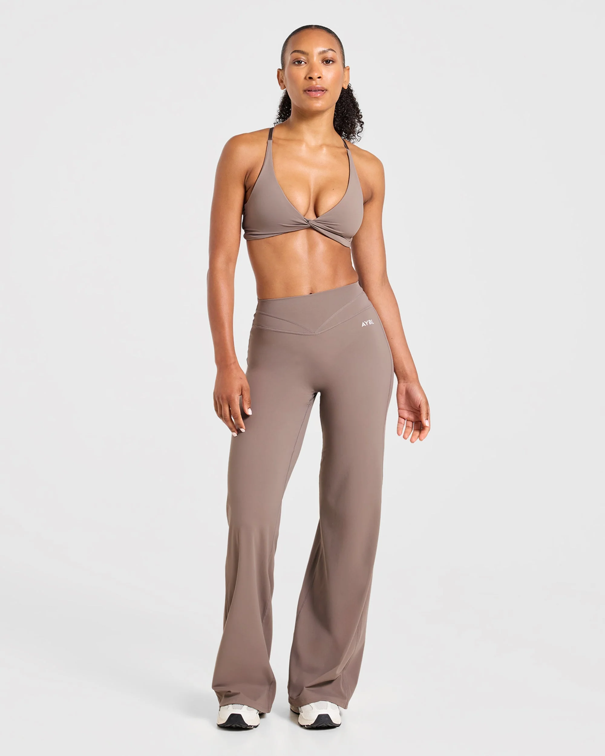 Engage Straight Leg Leggings - Warm Taupe - Image 3