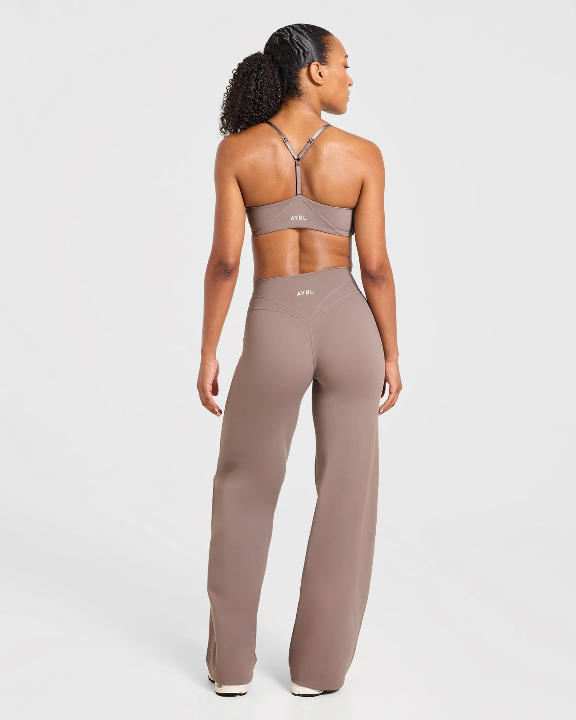 Engage Straight Leg Leggings - Warm Taupe - Image 4