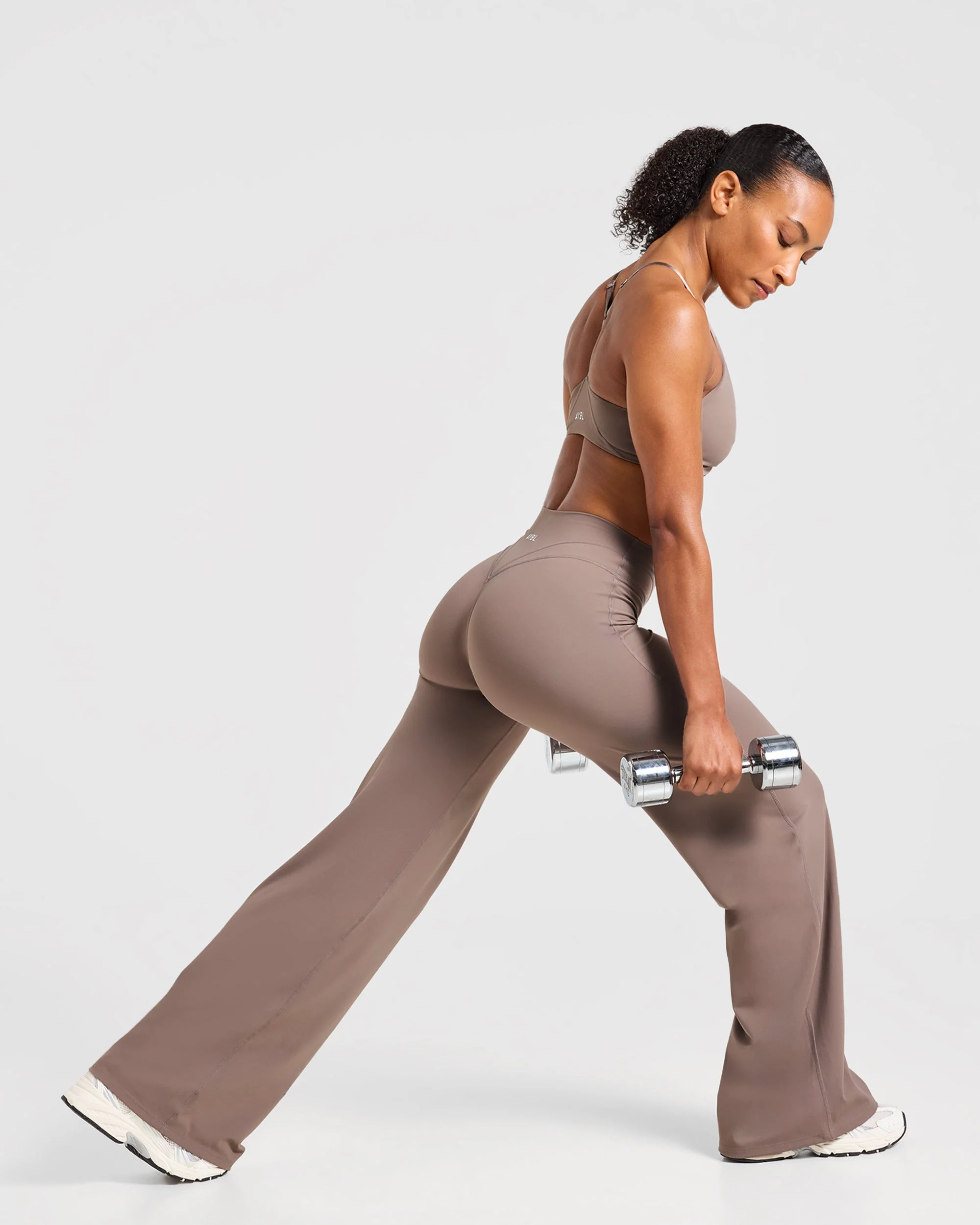 Engage Straight Leg Leggings - Warm Taupe - Image 8
