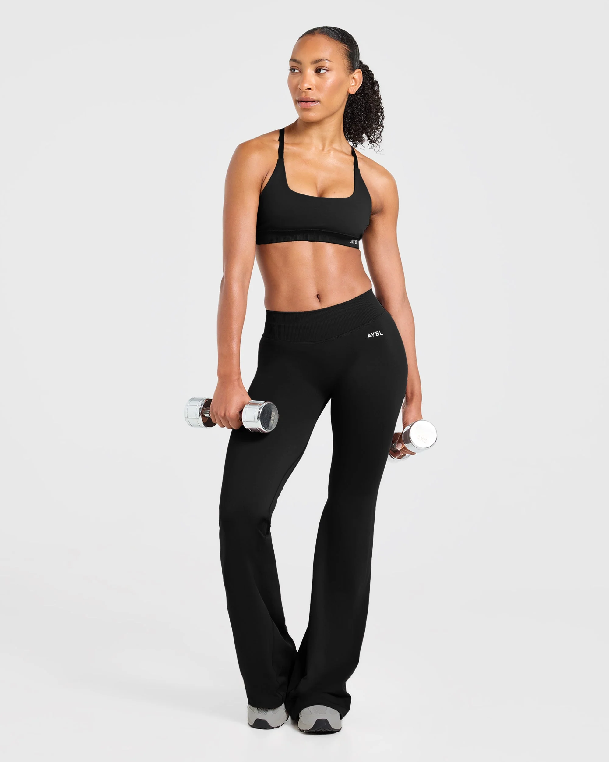 Enhance Seamless Flared Leggings - Noir - Image 8