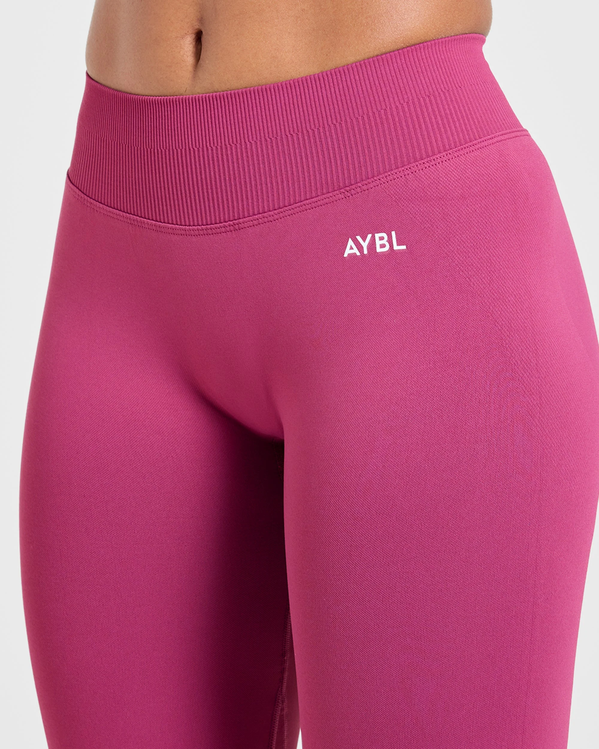 Enhance Seamless Flared Leggings - Dusky Rose - Image 5