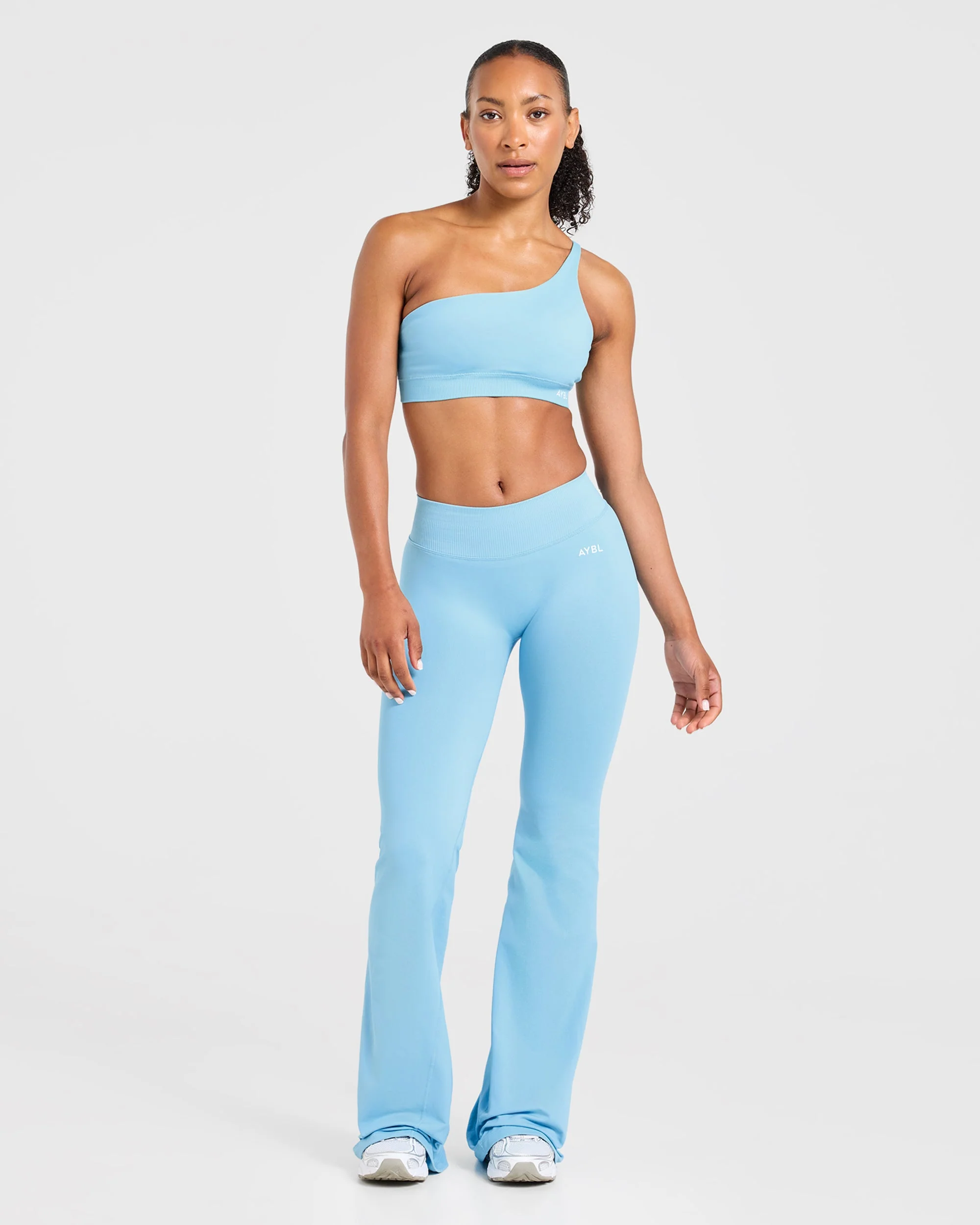 Enhance Seamless Flared Leggings - Powder Bleu - Image 3