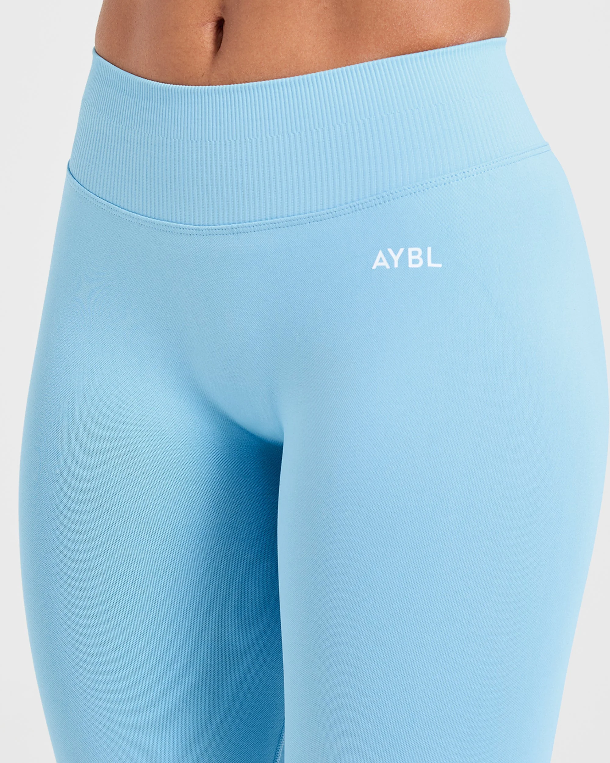Enhance Seamless Flared Leggings - Powder Bleu - Image 5