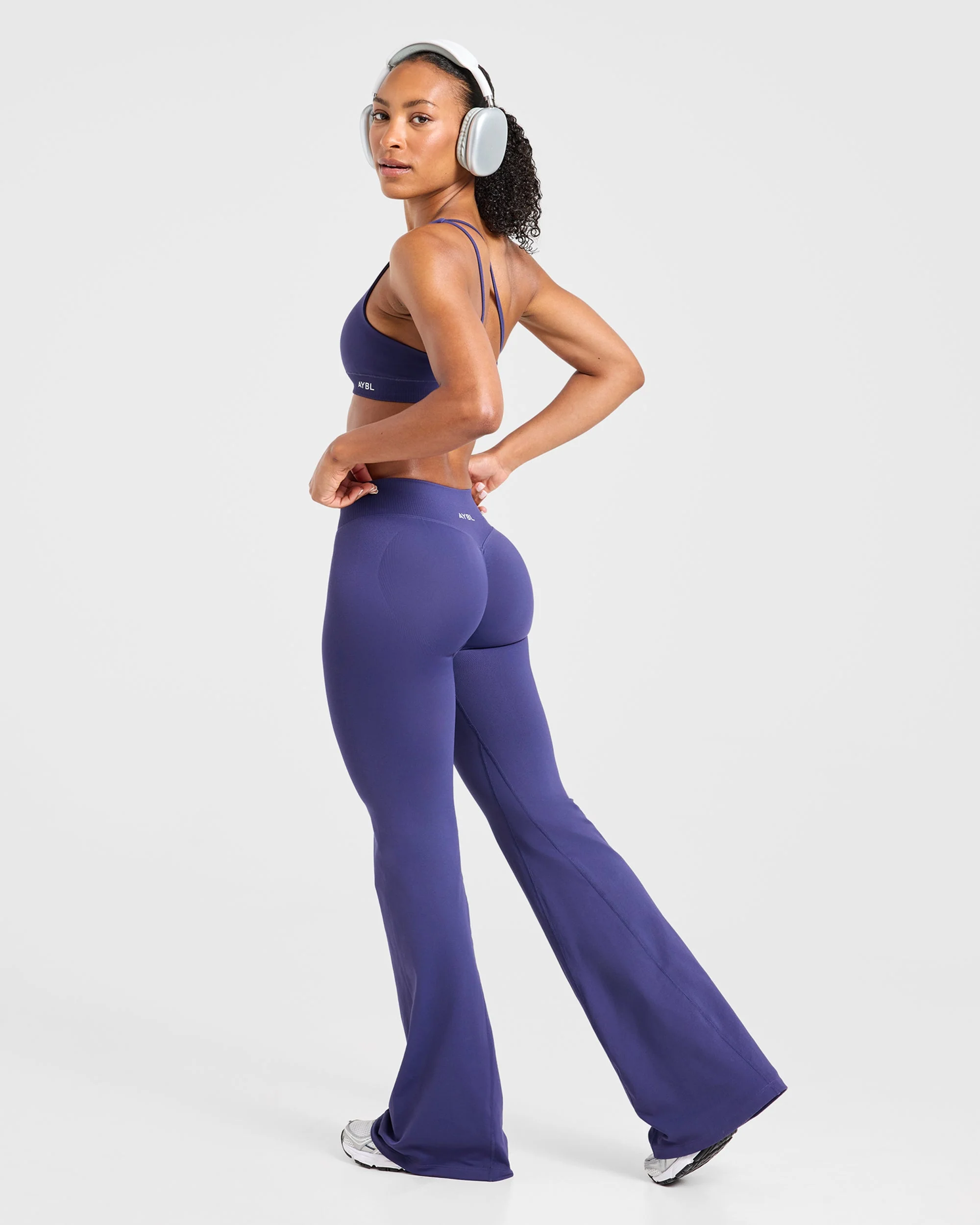 Enhance Seamless Flared Leggings - Storm Bleu - Image 7